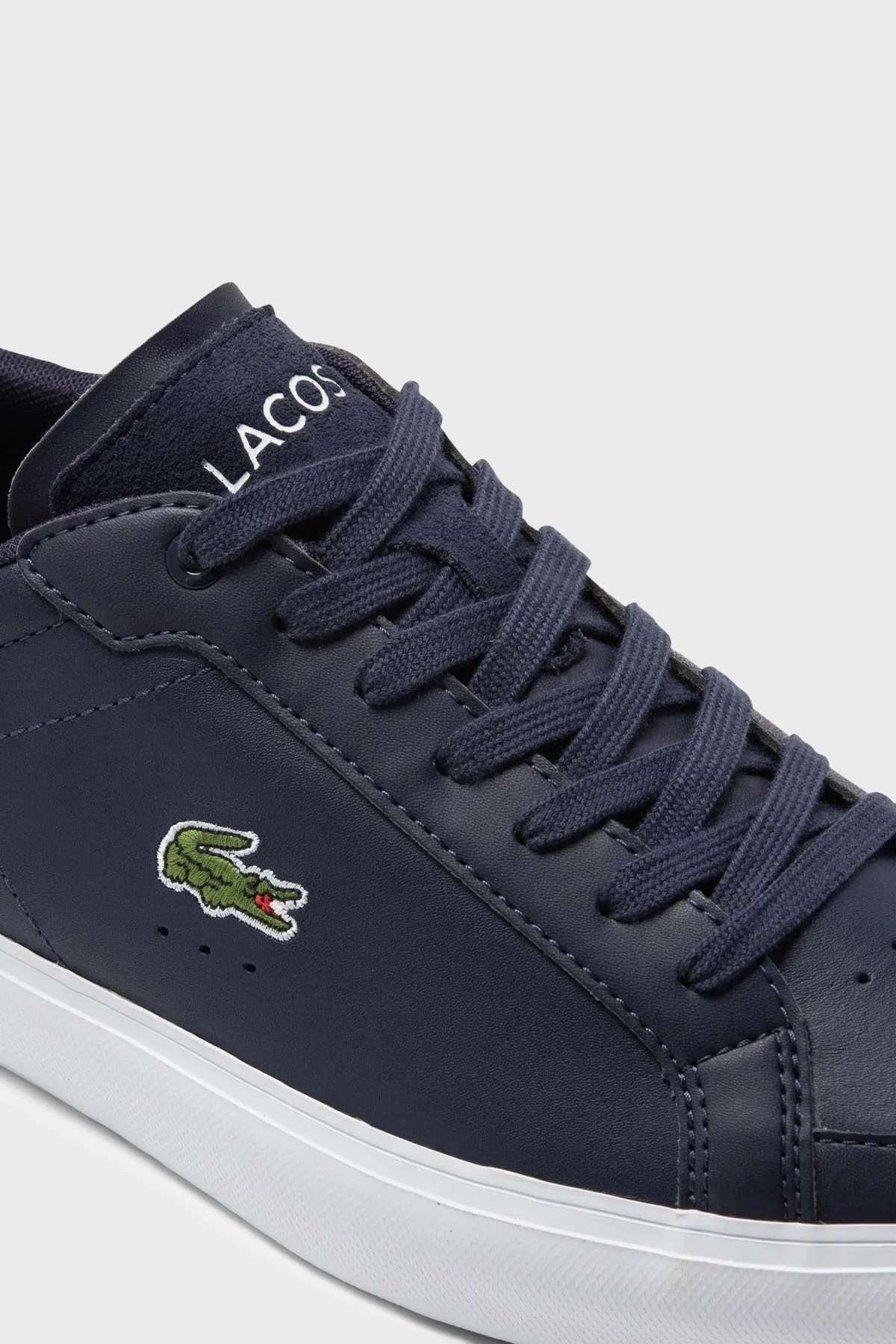 Lacoste Powercourt Logo Detaylı Günlük Sneaker Erkek Ayakkabı 745SMA0066 092 LACİVERT-BEYAZ - 6