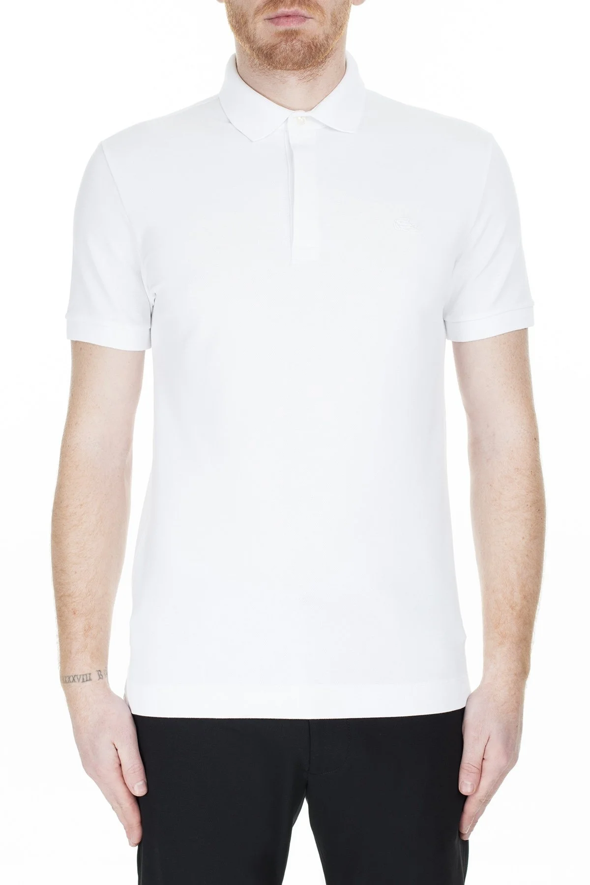 Lacoste Pamuklu Regular Fit T Shirt Erkek Polo PH5522 001 BEYAZ - 1