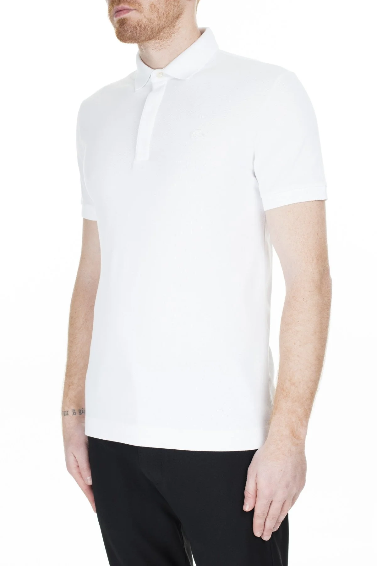 Lacoste Pamuklu Regular Fit T Shirt Erkek Polo PH5522 001 BEYAZ - 3
