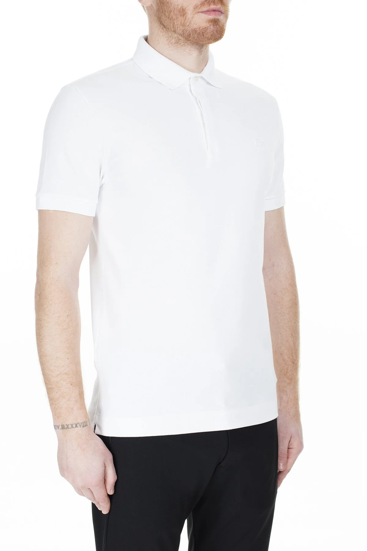 Lacoste Pamuklu Regular Fit T Shirt Erkek Polo PH5522 001 BEYAZ - 4