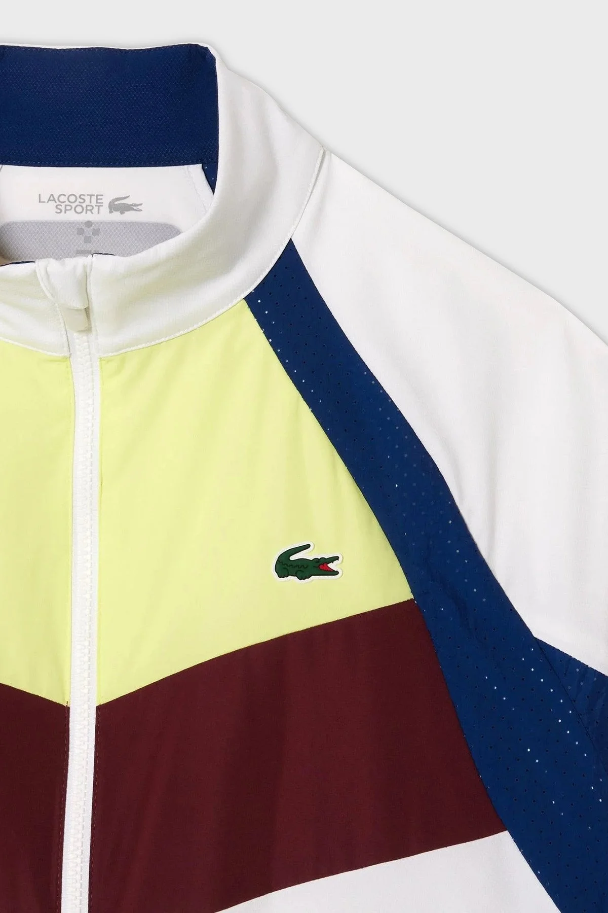 Lacoste Renk Bloklu Regular Fit Dik Yaka Erkek Eşofman Takımı WH1789 Q8I BEYAZ - 4