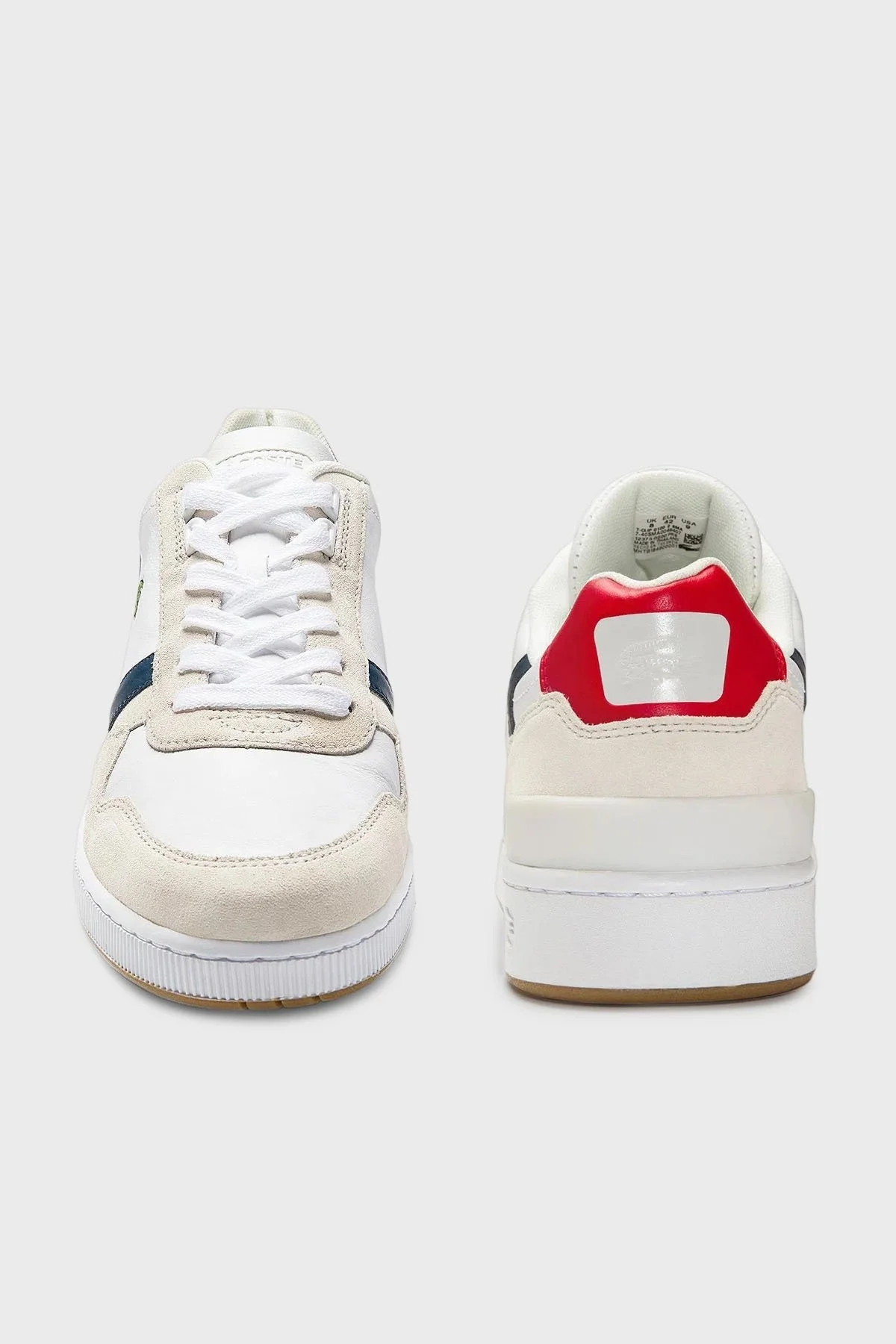Lacoste Süet Sneaker Erkek Ayakkabı 740SMA0048 407 BEYAZ-LACİVERT - 5