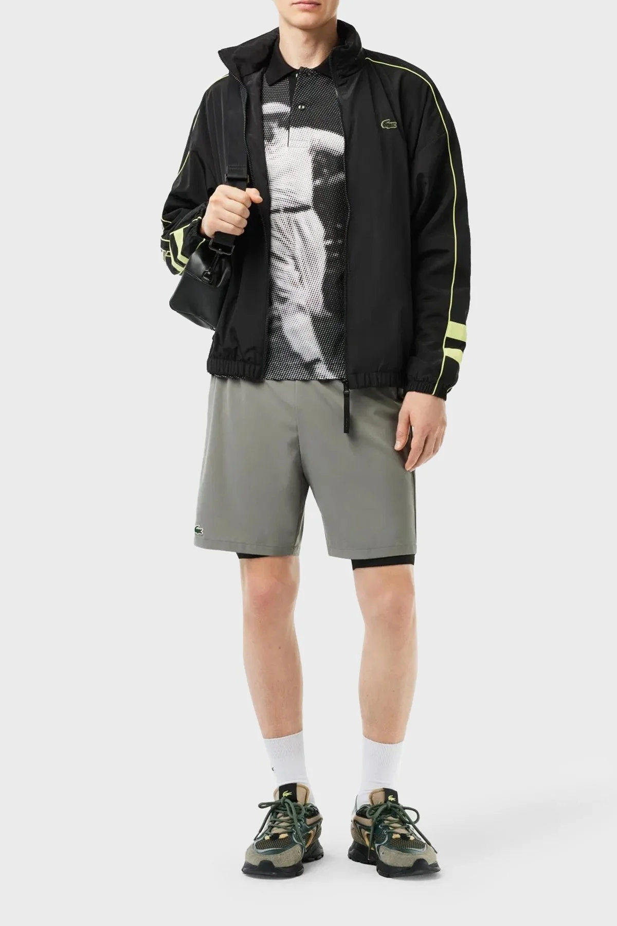 Lacoste Suya Dayanıklı Regular Fit Gizli Kapüşonlu Erkek Mont BH1607 6VT SİYAH - 3