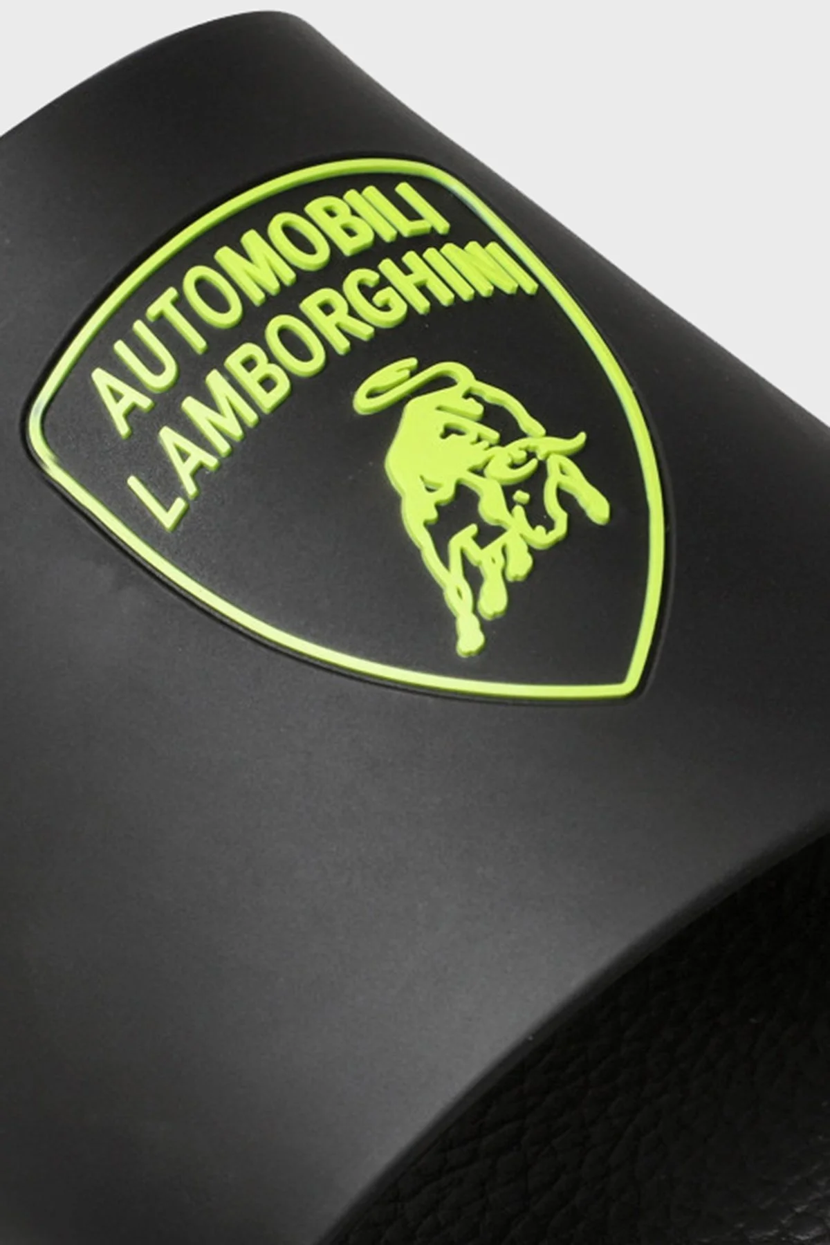 Lamborghini Logolu Erkek Terlik 72XB3SM1ZS307OU8 SİYAH-YEŞİL - 3