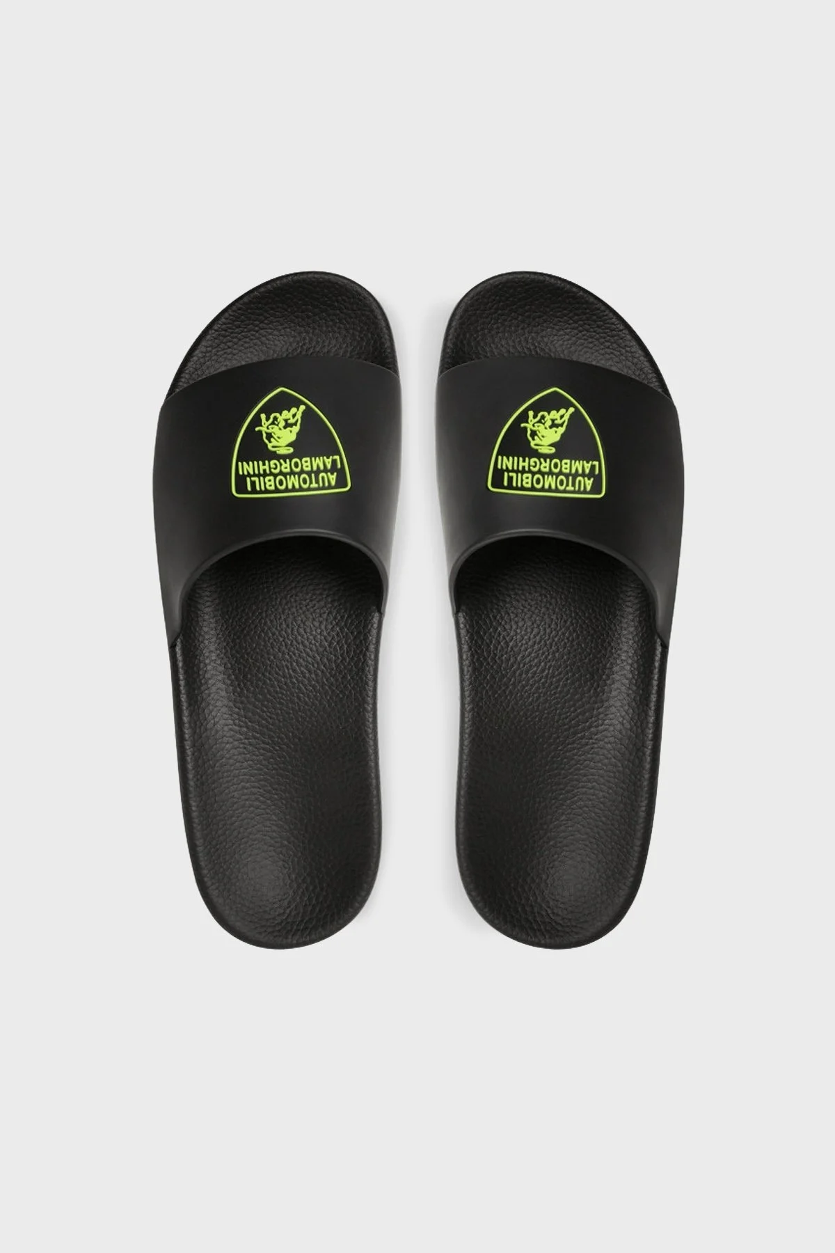 Lamborghini Logolu Erkek Terlik 72XB3SM1ZS307OU8 SİYAH-YEŞİL - 4