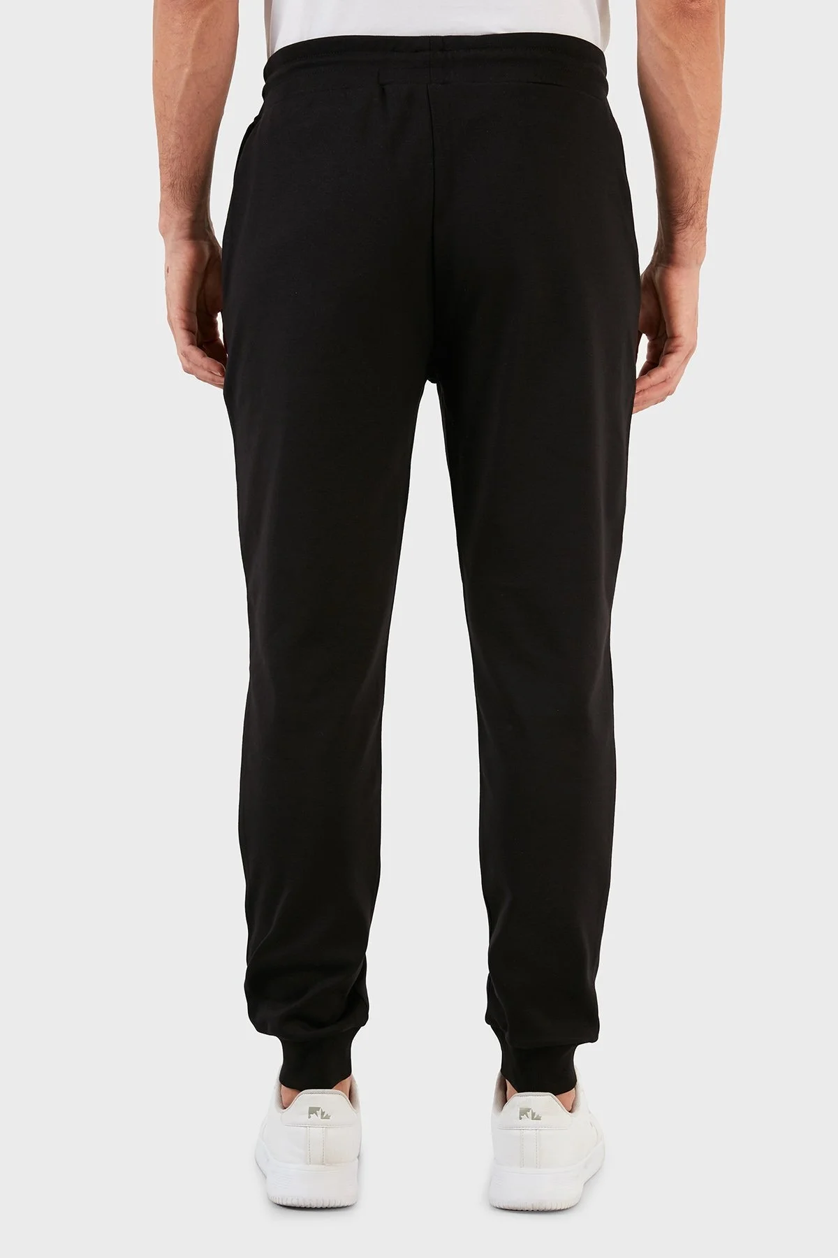 Lamborghini Logolu Regular Fit Belden Bağlamalı Cepli Jogger Erkek Pantolon A2XWB1AM30435899 SİYAH - 4