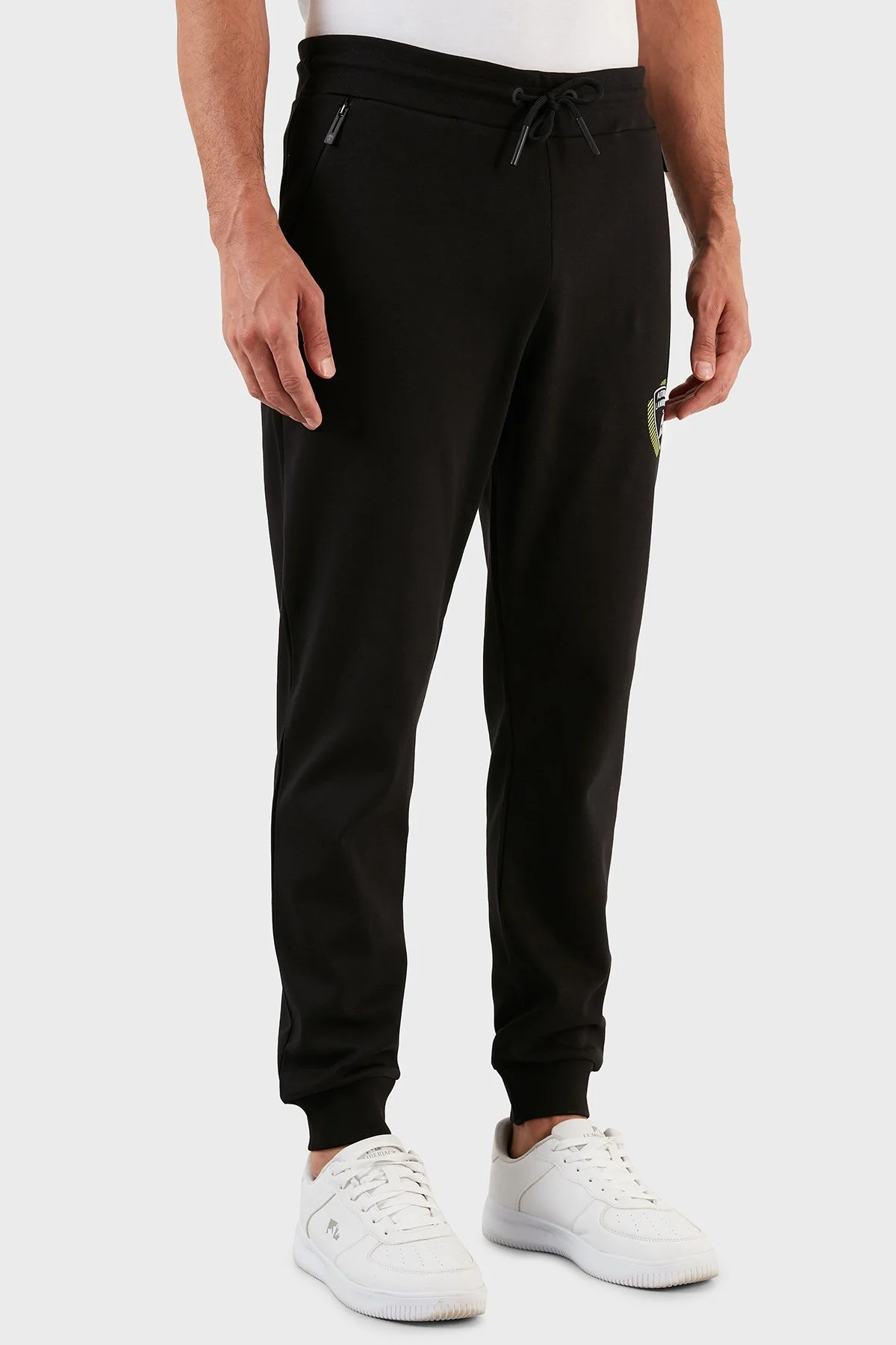 Lamborghini Logolu Regular Fit Belden Bağlamalı Cepli Jogger Erkek Pantolon A2XWB1AM30435899 SİYAH - 6