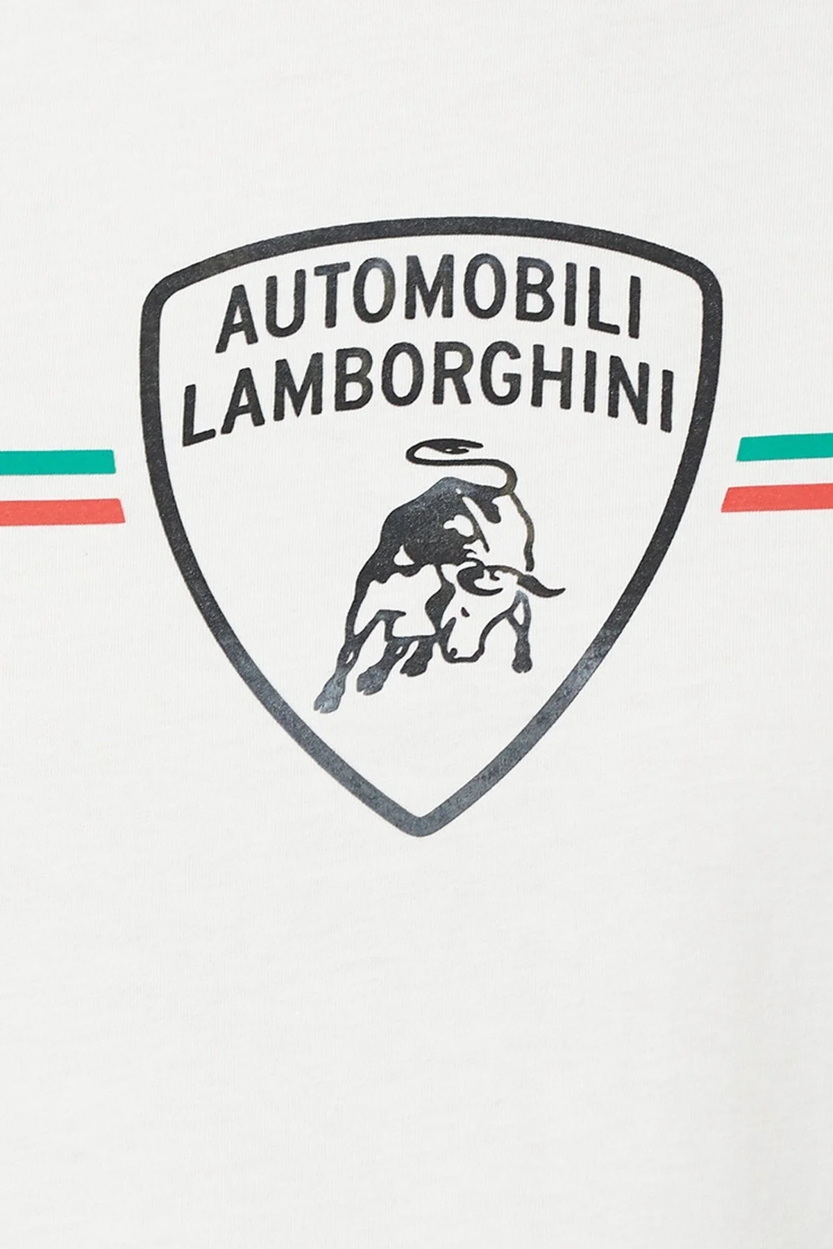 Lamborghini Pamuklu Baskılı Bisiklet Yaka Erkek T Shirt 71XBH023CJ002007 BEYAZ - 4