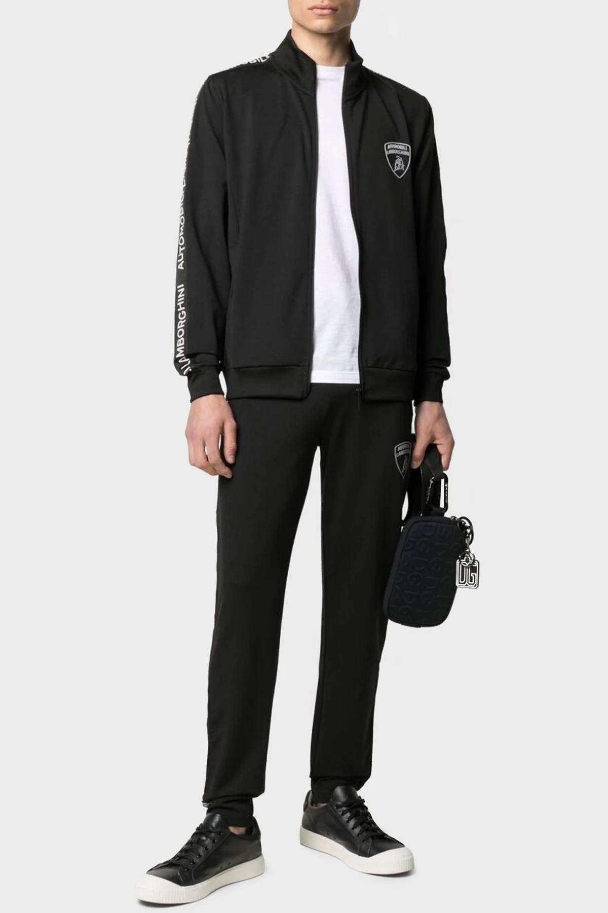 Lamborghini Pamuklu Fermuarlı Regular Fit Dik Yaka Erkek Sweat B7XWB7TH30434899 SİYAH - 3