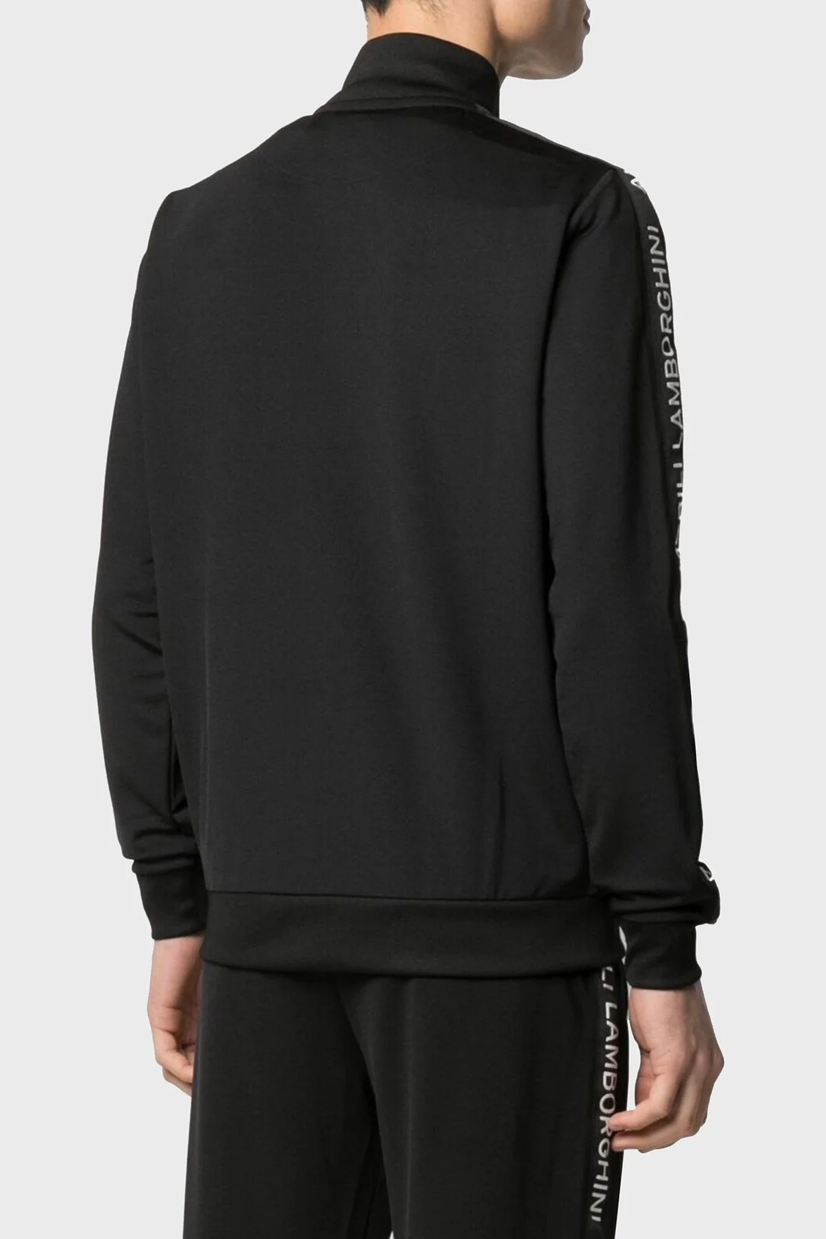 Lamborghini Pamuklu Fermuarlı Regular Fit Dik Yaka Erkek Sweat B7XWB7TH30434899 SİYAH - 4