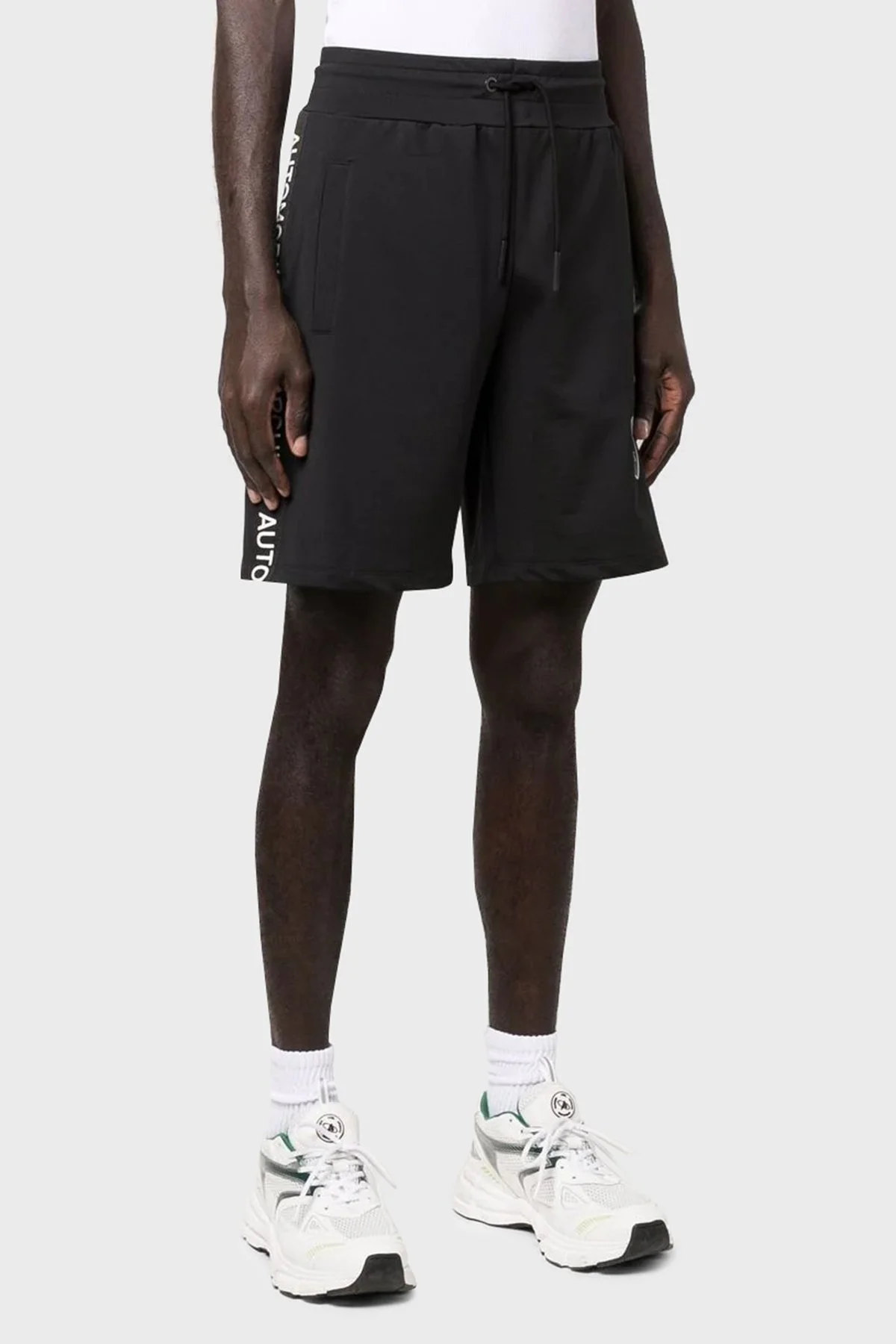 Lamborghini Pamuklu Logo Bantlı Cepli Erkek Short 72XBD001CF008899 SİYAH - 1