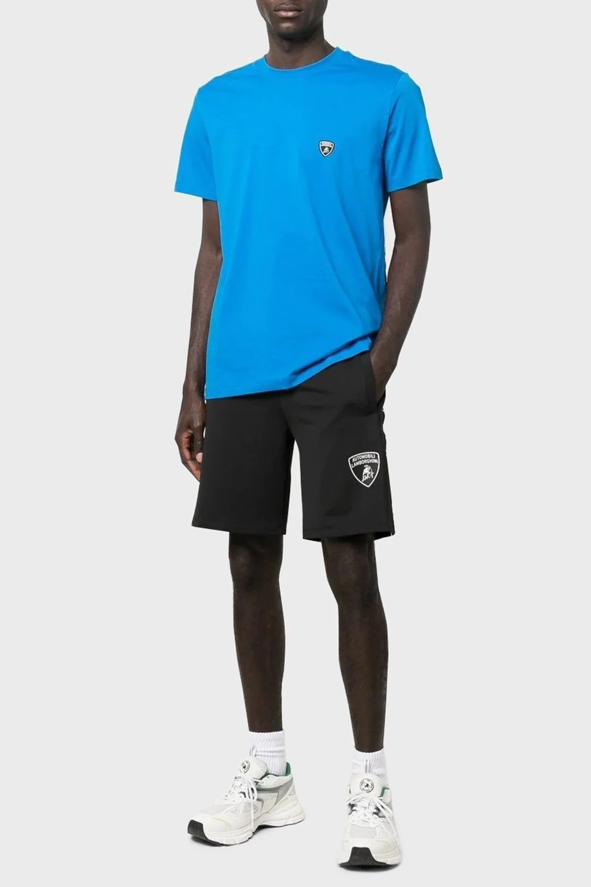 Lamborghini Pamuklu Logo Bantlı Cepli Erkek Short 72XBD001CF008899 SİYAH - 2