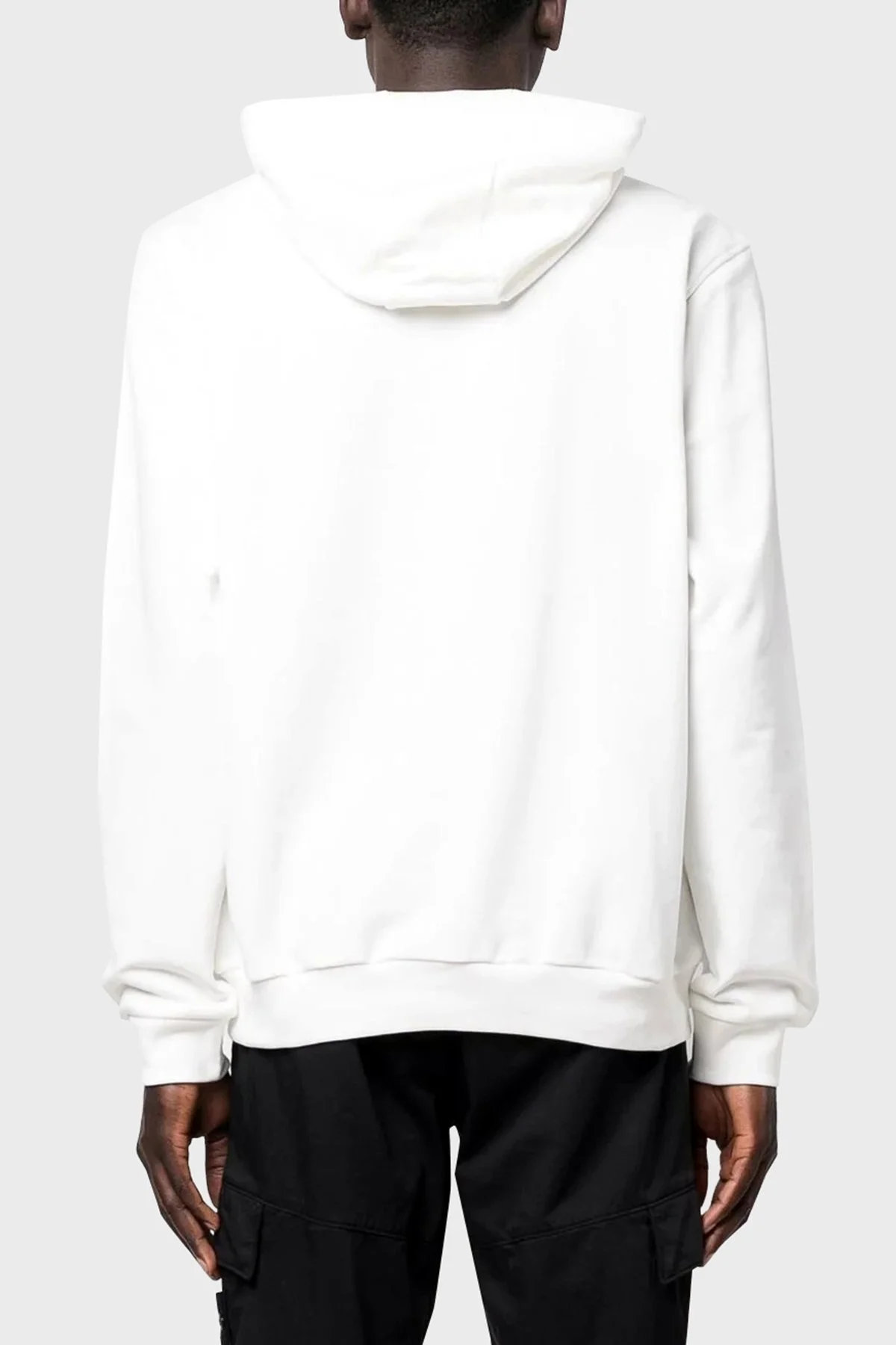Lamborghini Pamuklu Logolu Regular Fit Kapüşonlu Erkek Sweat 72XBI021CJ315005 BEYAZ - 4