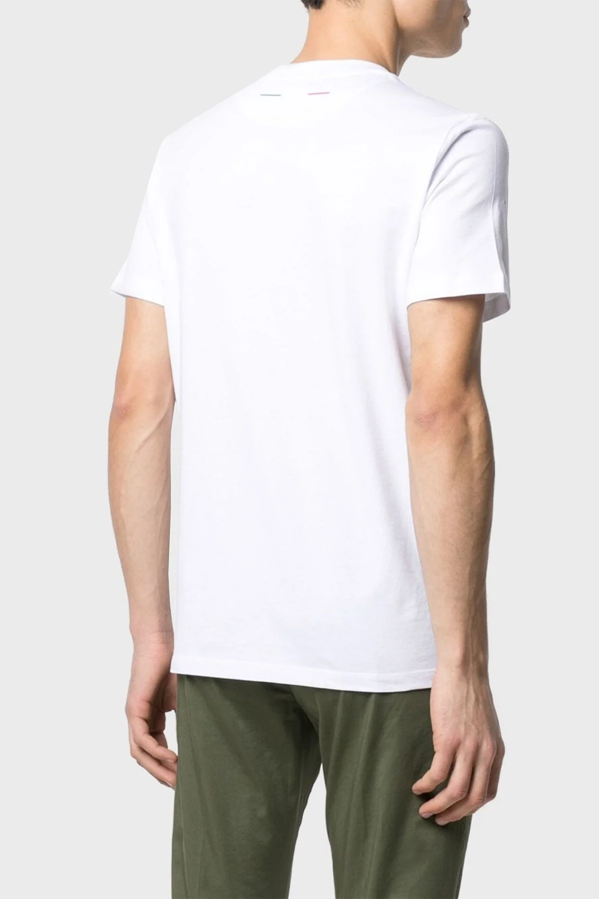 Lamborghini Pamuklu Regular Fit Bisiklet Yaka Erkek T Shirt B3XWB7T430431005 BEYAZ - 2