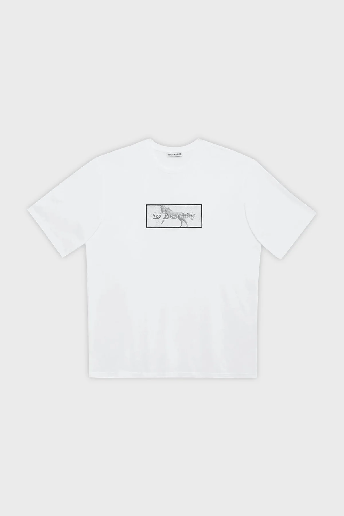 Les Benjamins % 100 Pamuk Oversize Fit Bisiklet Yaka Erkek T Shirt LB23SSHOEMUOT-012 BEYAZ - 6