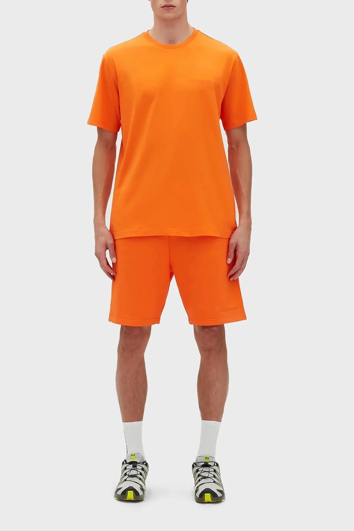 Les Benjamins % 100 Pamuk Regular Fit Bisiklet Yaka Erkek T Shirt LB23SSESSMUTS-302 TURUNCU - 2