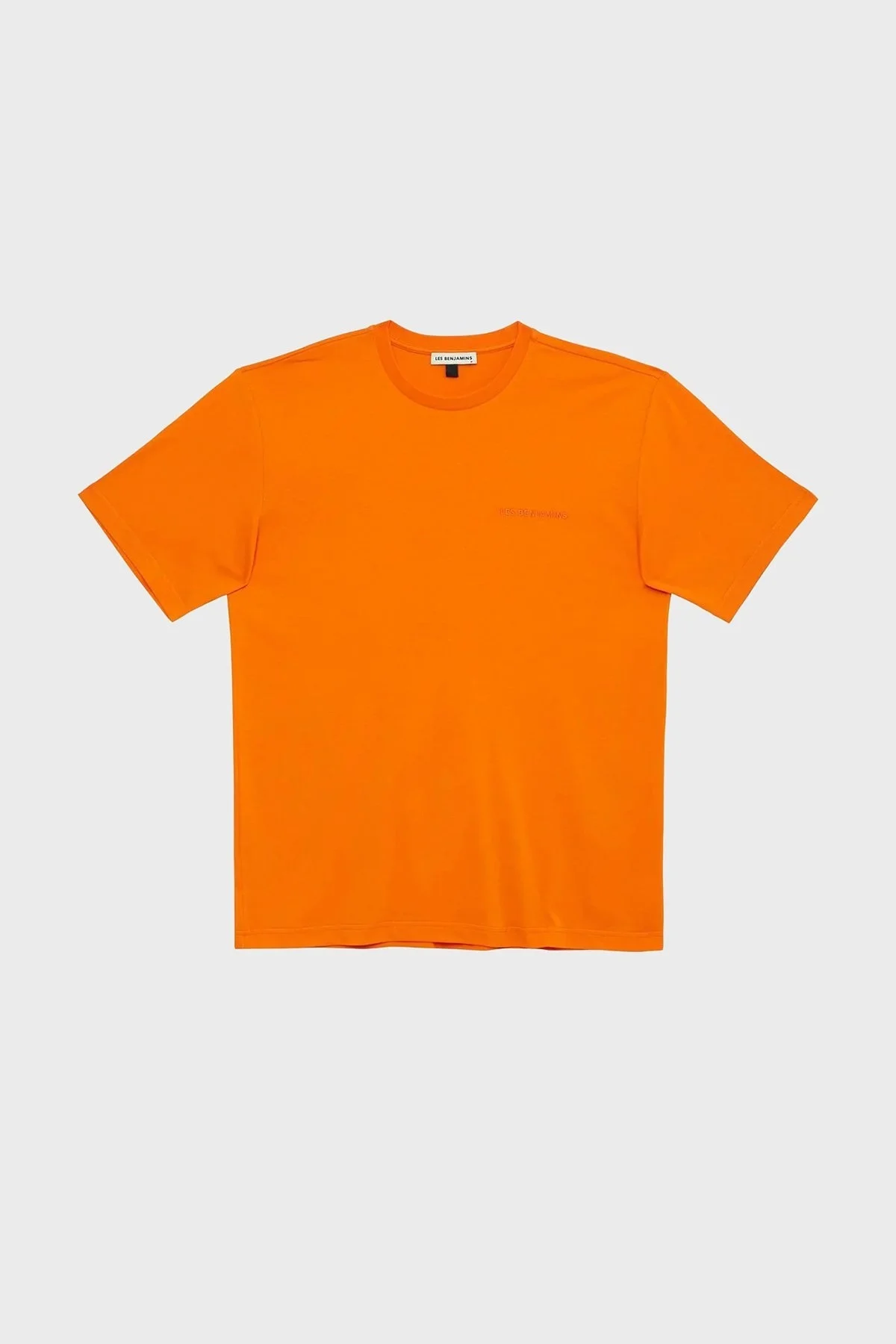 Les Benjamins % 100 Pamuk Regular Fit Bisiklet Yaka Erkek T Shirt LB23SSESSMUTS-302 TURUNCU - 3