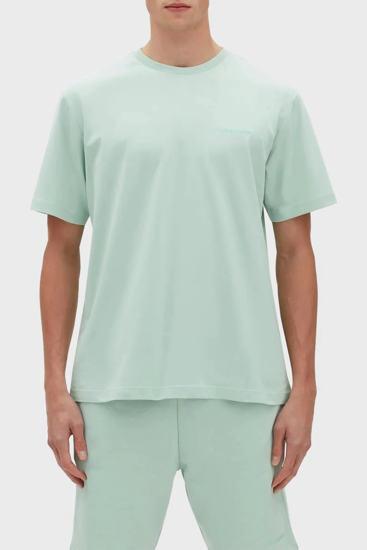 Les Benjamins % 100 Pamuk Regular Fit Bisiklet Yaka Erkek T Shirt LB23SSESSMUTS-304 YEŞİL - 1