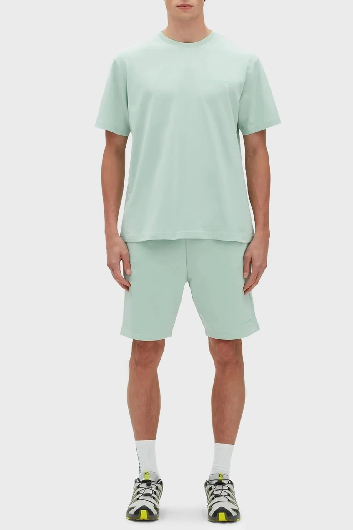 Les Benjamins % 100 Pamuk Regular Fit Bisiklet Yaka Erkek T Shirt LB23SSESSMUTS-304 YEŞİL - 2