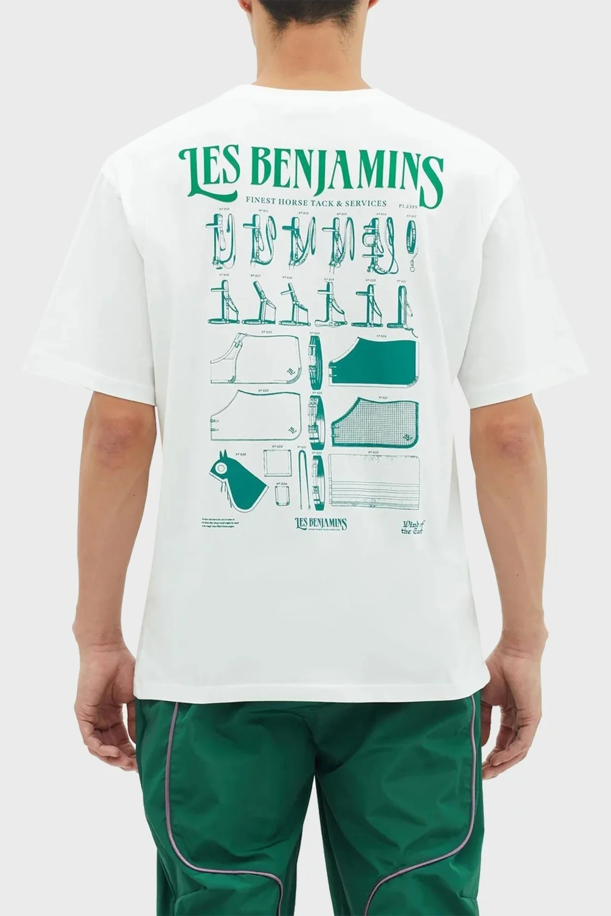 Les Benjamins % 100 Pamuk Regular Fit Bisiklet Yaka Erkek T Shirt LB23SSHOEMUTS-003 BEYAZ - 2