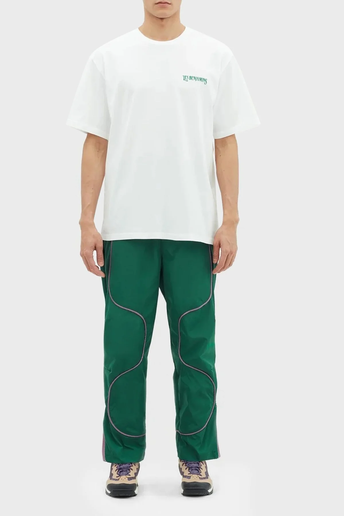 Les Benjamins % 100 Pamuk Regular Fit Bisiklet Yaka Erkek T Shirt LB23SSHOEMUTS-003 BEYAZ - 4