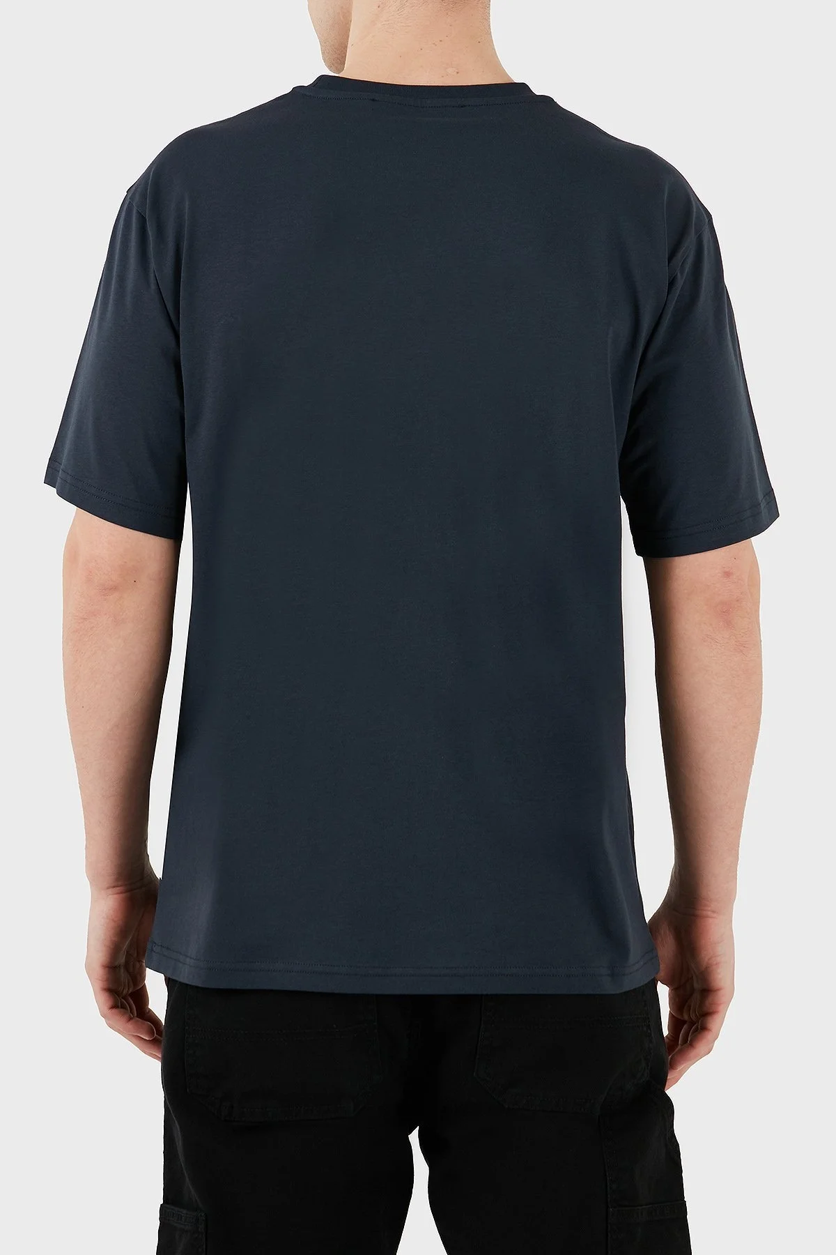 Les Benjamins % 100 Pamuk Regular Fit Bisiklet Yaka Erkek T Shirt LBNOOSESSMUTS-304 ANTRASİT - 8