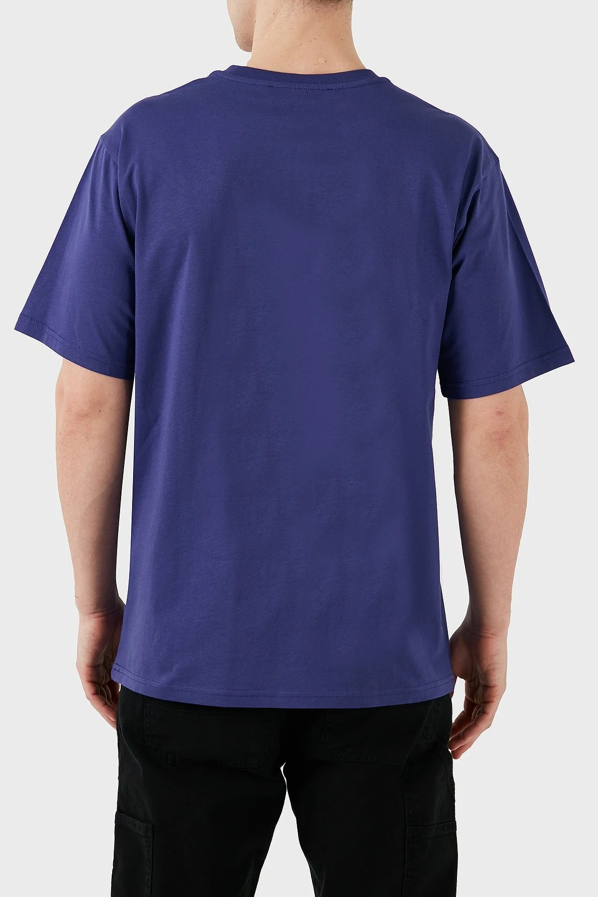 Les Benjamins % 100 Pamuk Regular Fit Bisiklet Yaka Logolu Erkek T Shirt LBNOOSESSMUTS-301 MOR - 8