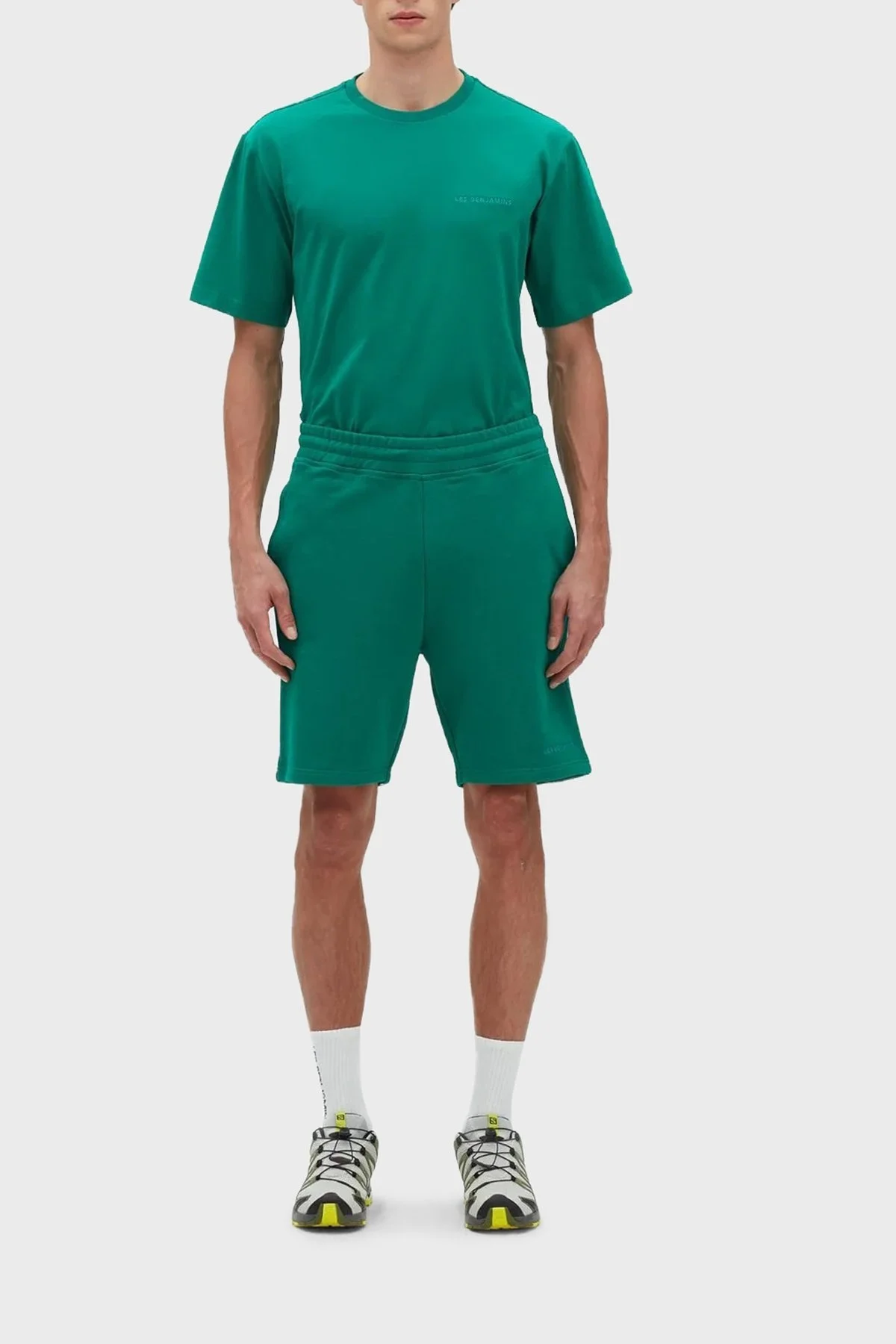 Les Benjamins % 100 Pamuk Regular Fit Cepli Erkek Short LB23SSESSMUSO-301 YEŞİL - 4