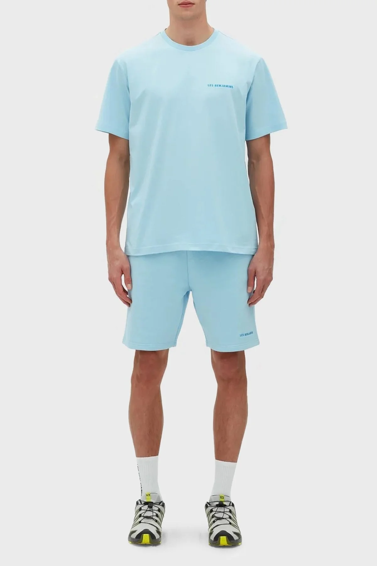 Les Benjamins % 100 Pamuk Regular Fit Cepli Erkek Short LB23SSESSMUSO-303 MAVİ - 1