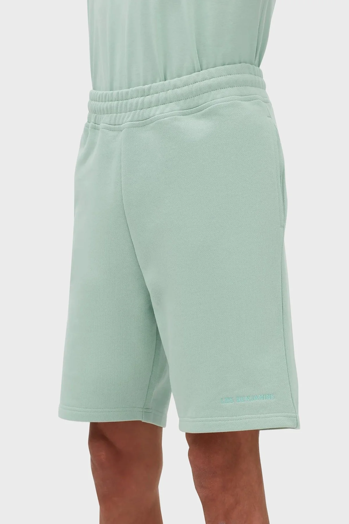 Les Benjamins % 100 Pamuk Regular Fit Cepli Erkek Short LB23SSESSMUSO-304 YEŞİL - 11