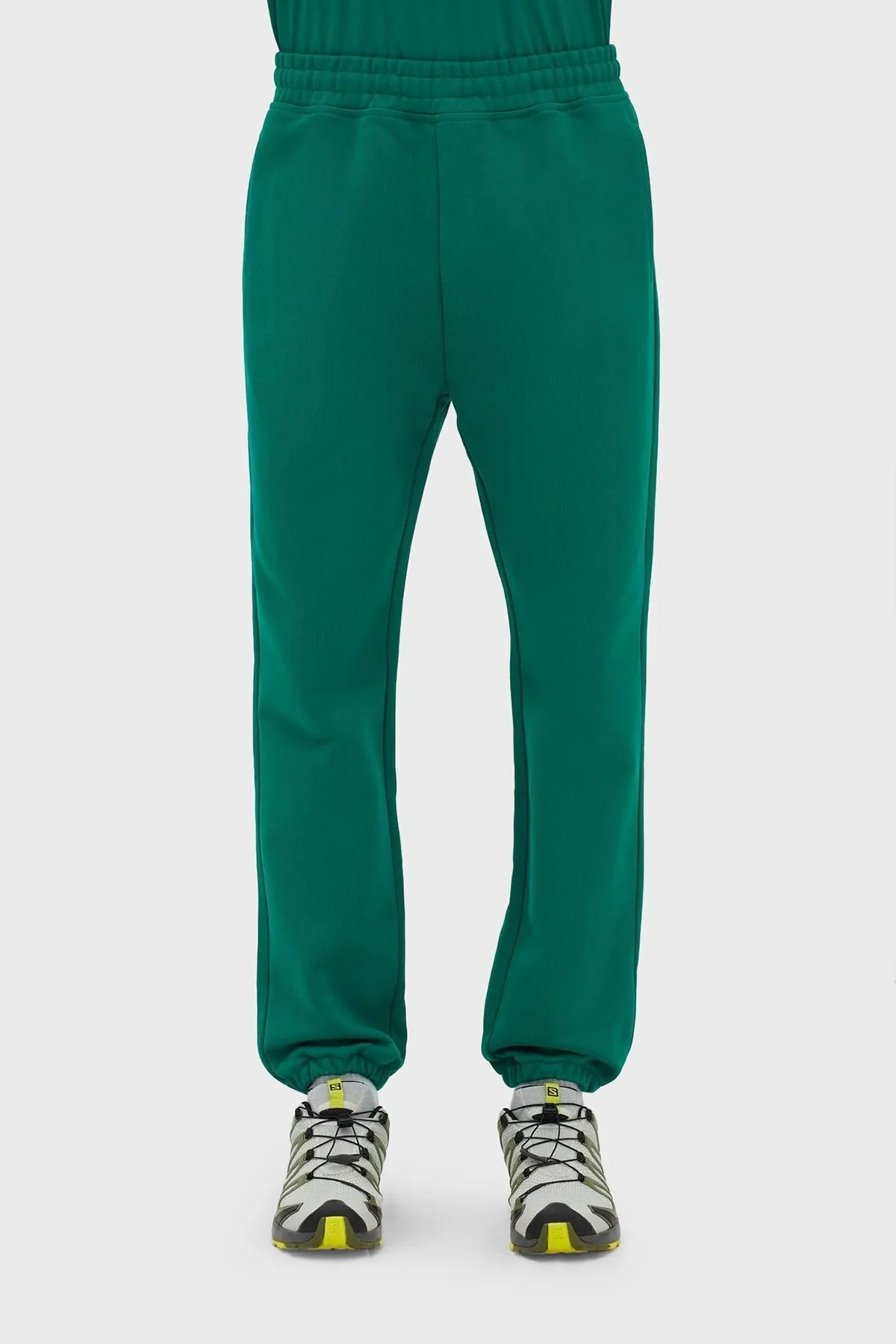 Les Benjamins % 100 Pamuk Regular Fit Cepli Jogger Spor Erkek Pantolon LB23SSESSMUSP-301 YEŞİL - 1