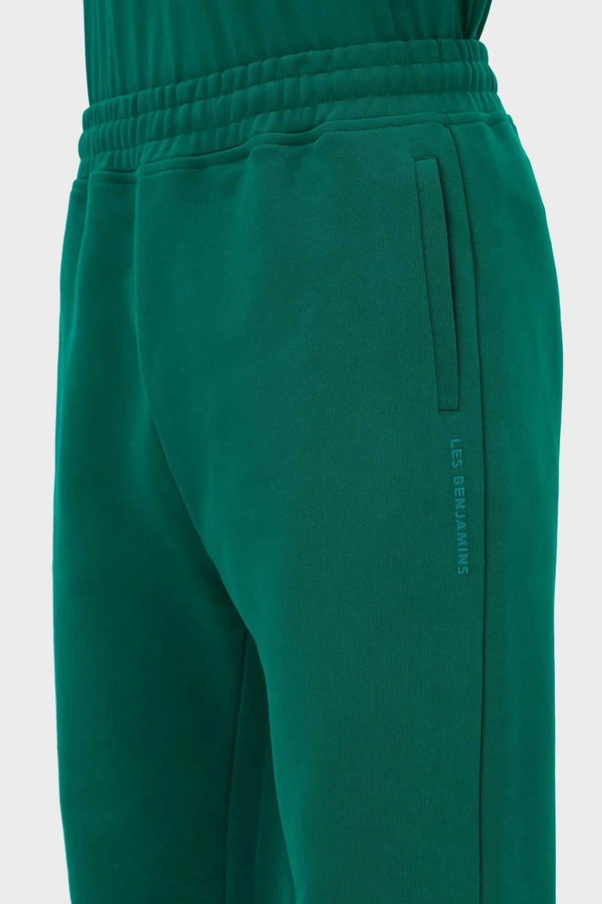 Les Benjamins % 100 Pamuk Regular Fit Cepli Jogger Spor Erkek Pantolon LB23SSESSMUSP-301 YEŞİL - 4