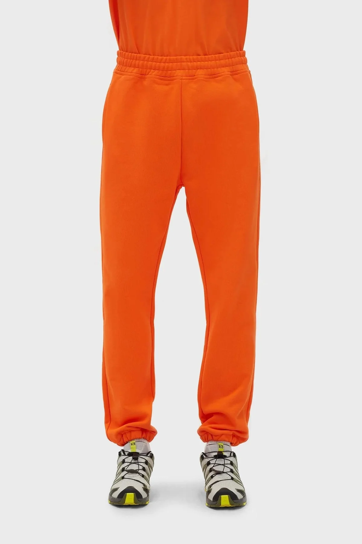 Les Benjamins % 100 Pamuk Regular Fit Cepli Jogger Spor Erkek Pantolon LB23SSESSMUSP-302 TURUNCU - 2