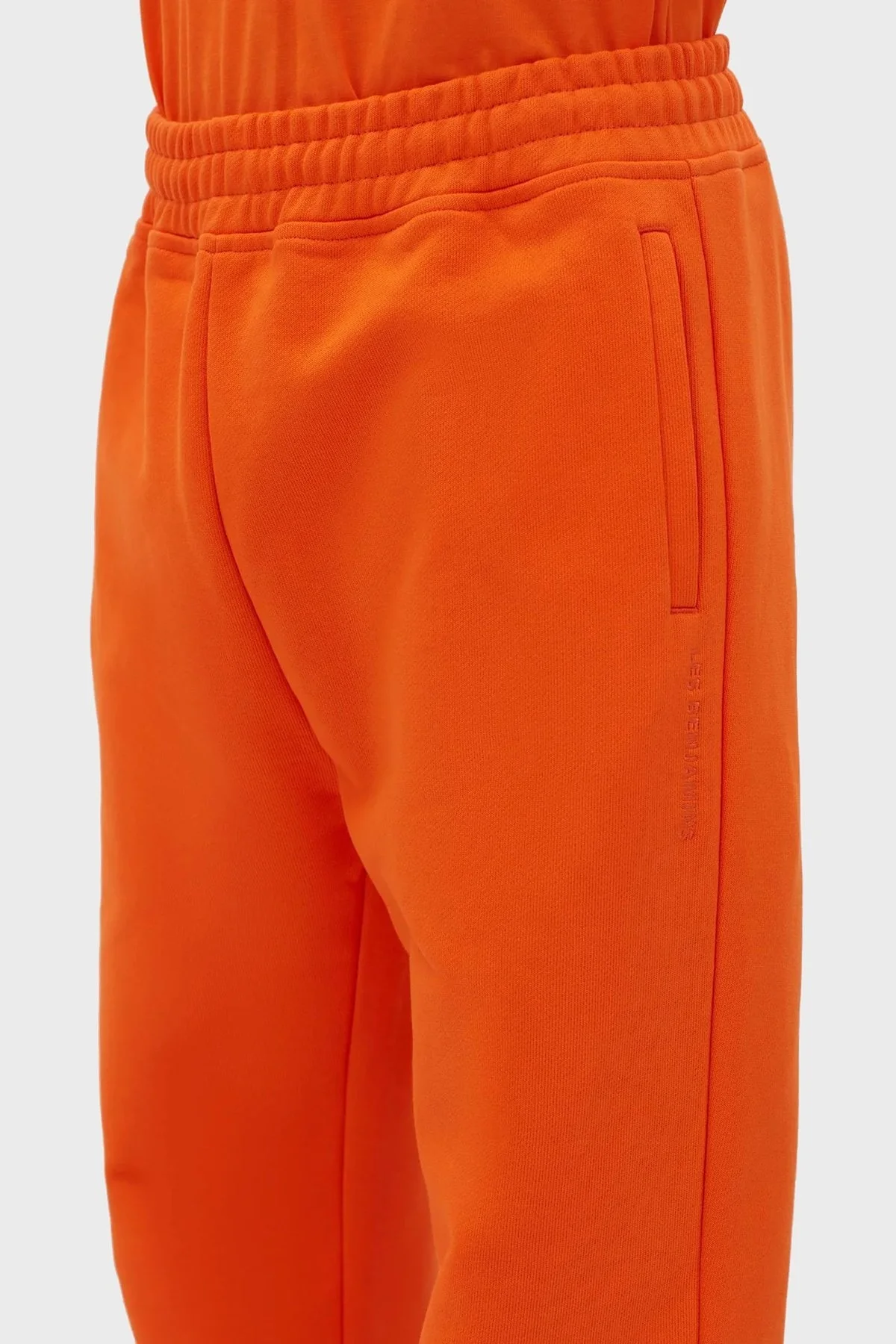 Les Benjamins % 100 Pamuk Regular Fit Cepli Jogger Spor Erkek Pantolon LB23SSESSMUSP-302 TURUNCU - 5