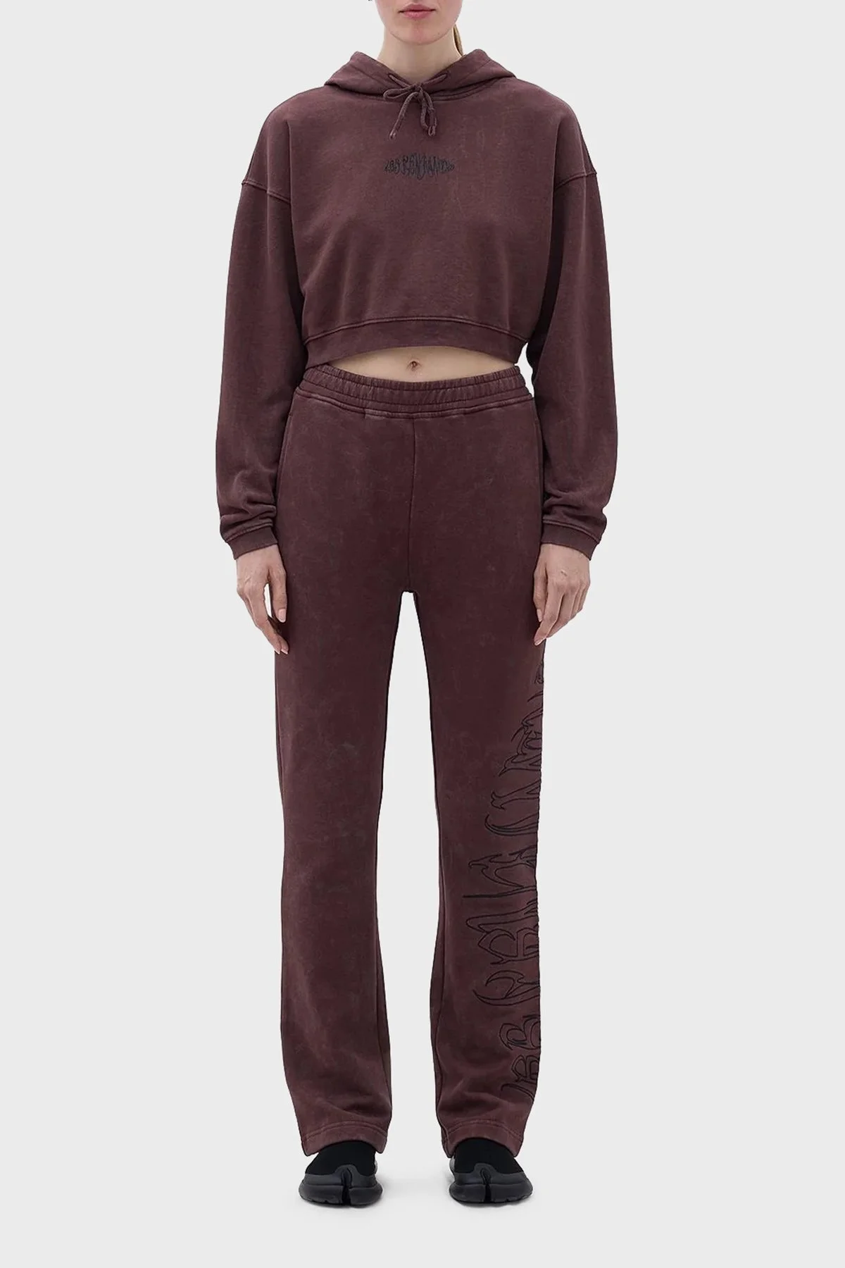 Les Benjamins % 100 Pamuk Regular Fit Elastik Bel Cepli Bayan Pantolon LB23FWFRWFUSP-001 KAHVE - 1