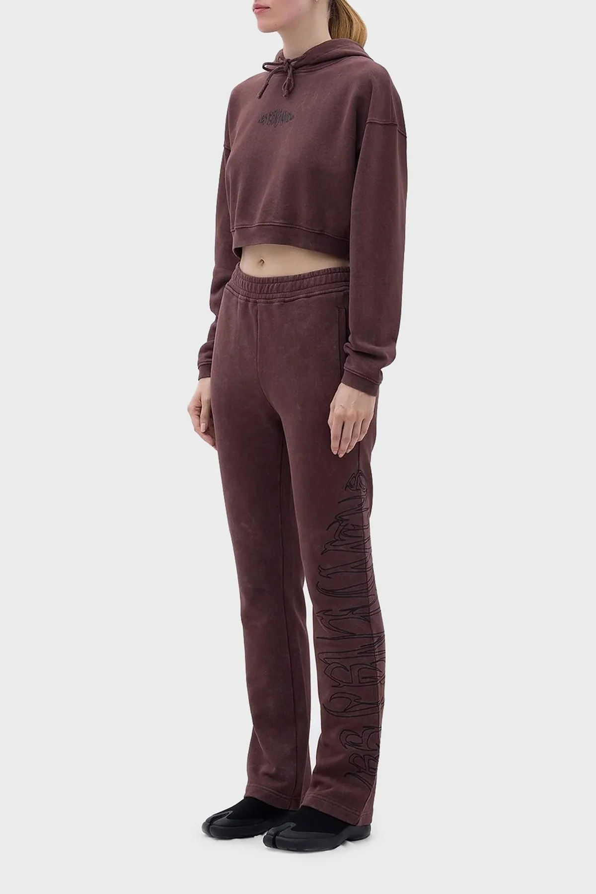 Les Benjamins % 100 Pamuk Regular Fit Elastik Bel Cepli Bayan Pantolon LB23FWFRWFUSP-001 KAHVE - 5
