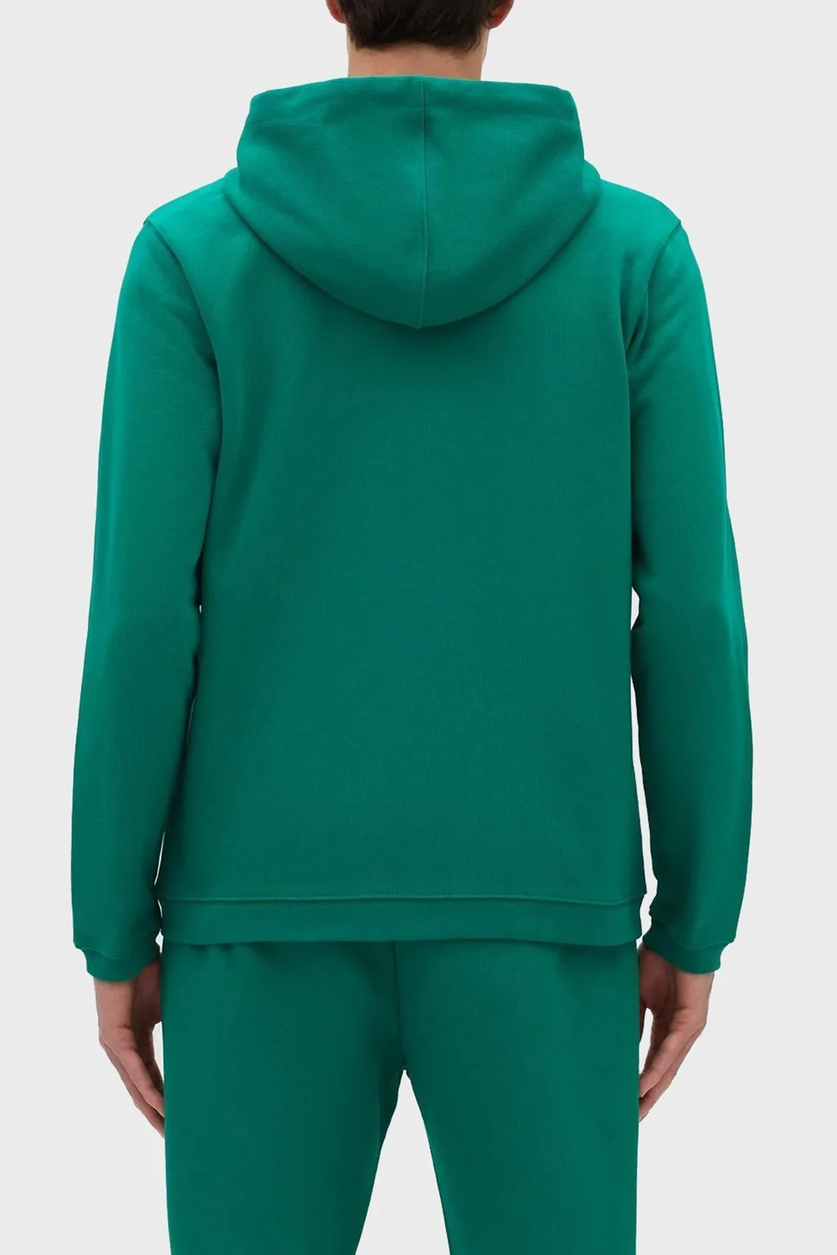 Les Benjamins % 100 Pamuk Regular Fit Fermuarlı Kapüşonlu Erkek Sweat LB23SSESSMUZH-301 YEŞİL - 10