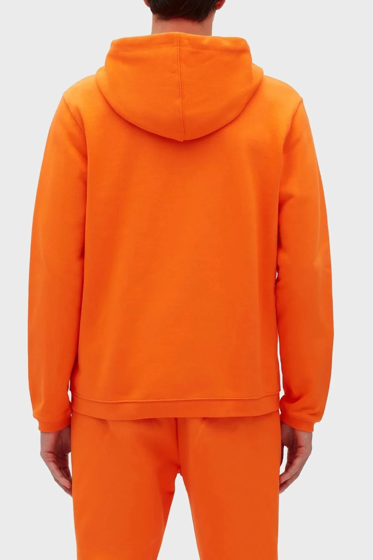 Les Benjamins % 100 Pamuk Regular Fit Fermuarlı Kapüşonlu Erkek Sweat LB23SSESSMUZH-302 TURUNCU - 5