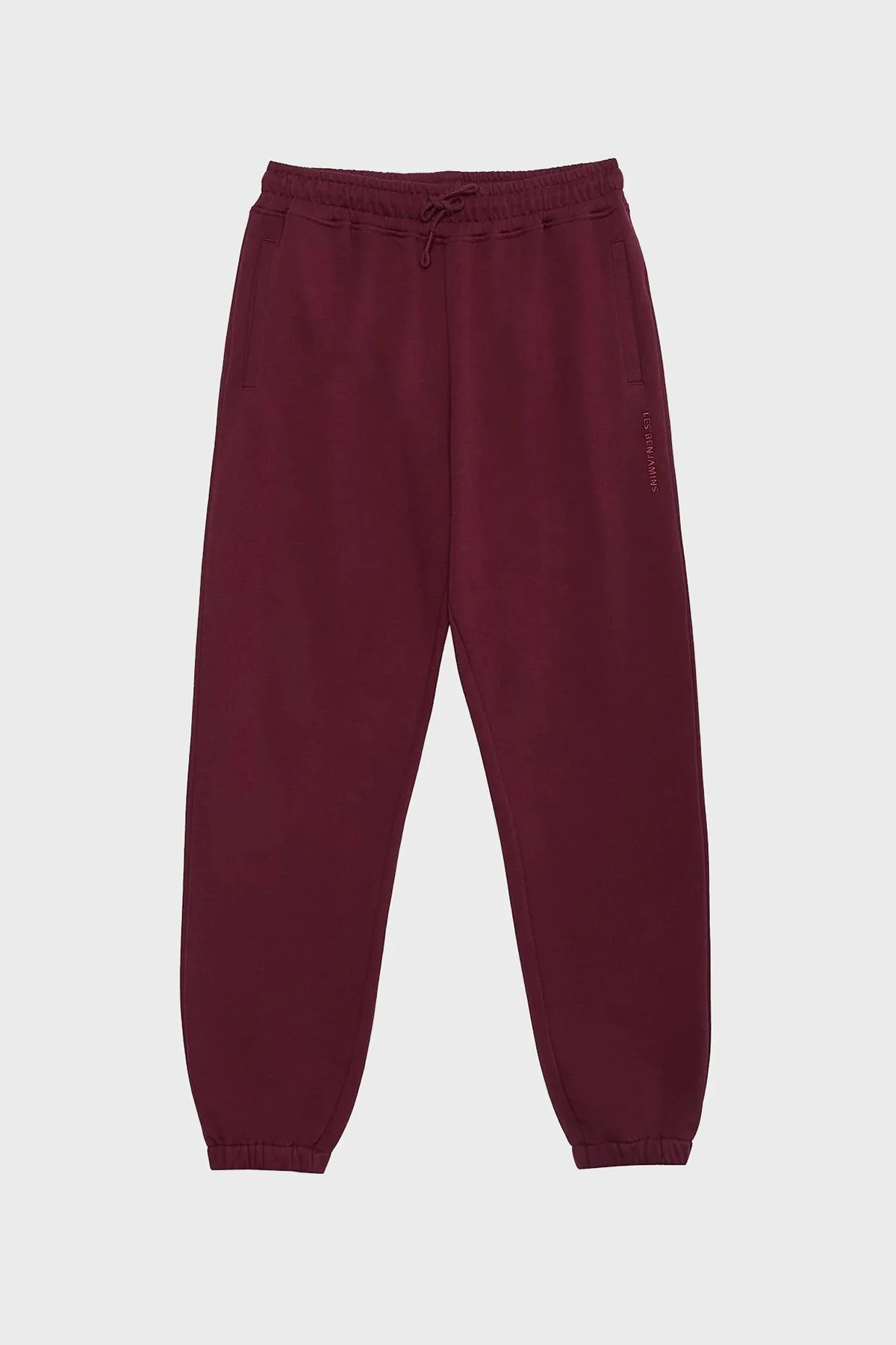 Les Benjamins % 100 Pamuk Regular Fit Jogger Spor Bayan Pantolon LB23FWESSFUSP-301 BORDO - 5