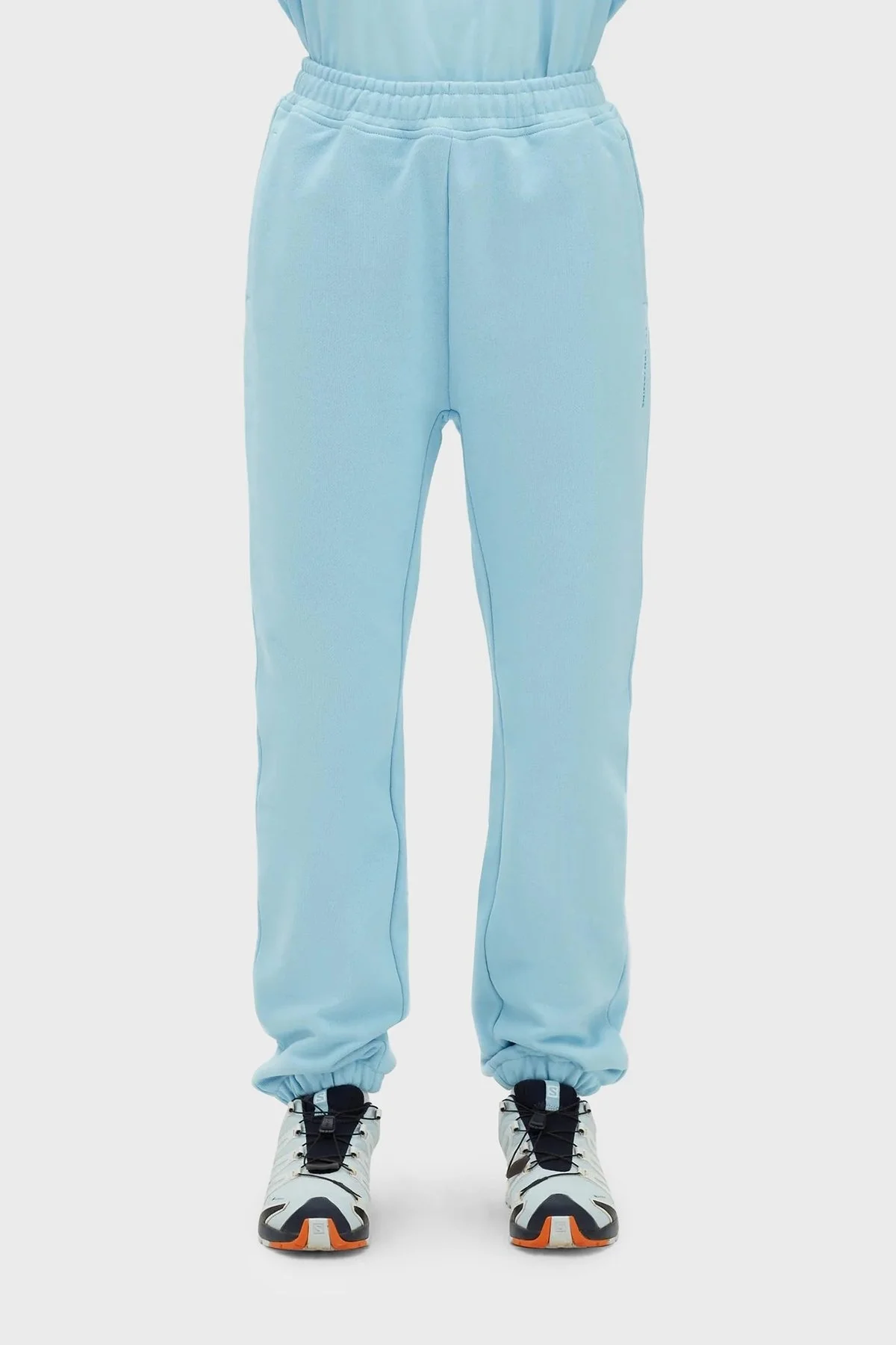 Les Benjamins % 100 Pamuk Regular Fit Jogger Spor Bayan Pantolon LB23SSESSFUSP-303 MAVİ - 2