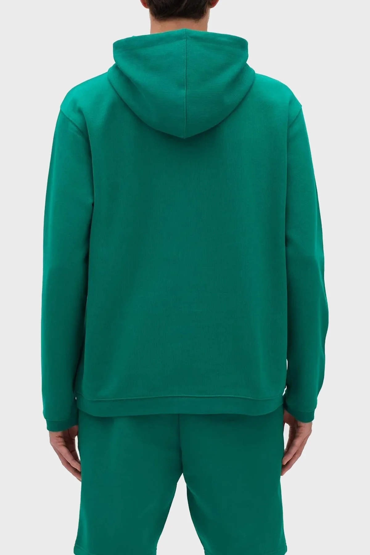 Les Benjamins % 100 Pamuk Regular Fit Kanguru Cepli Kapüşonlu Erkek Sweat LB23SSESSMUHD-301 YEŞİL - 5