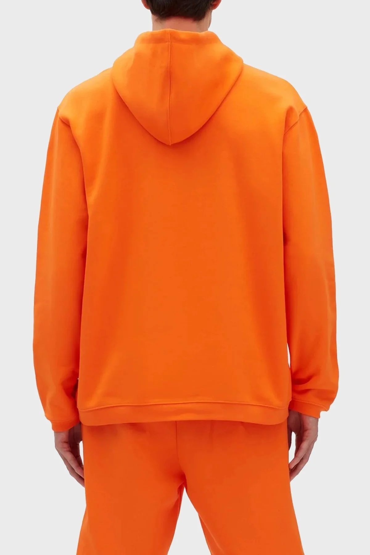 Les Benjamins % 100 Pamuk Regular Fit Kanguru Cepli Kapüşonlu Erkek Sweat LB23SSESSMUHD-302 TURUNCU - 5