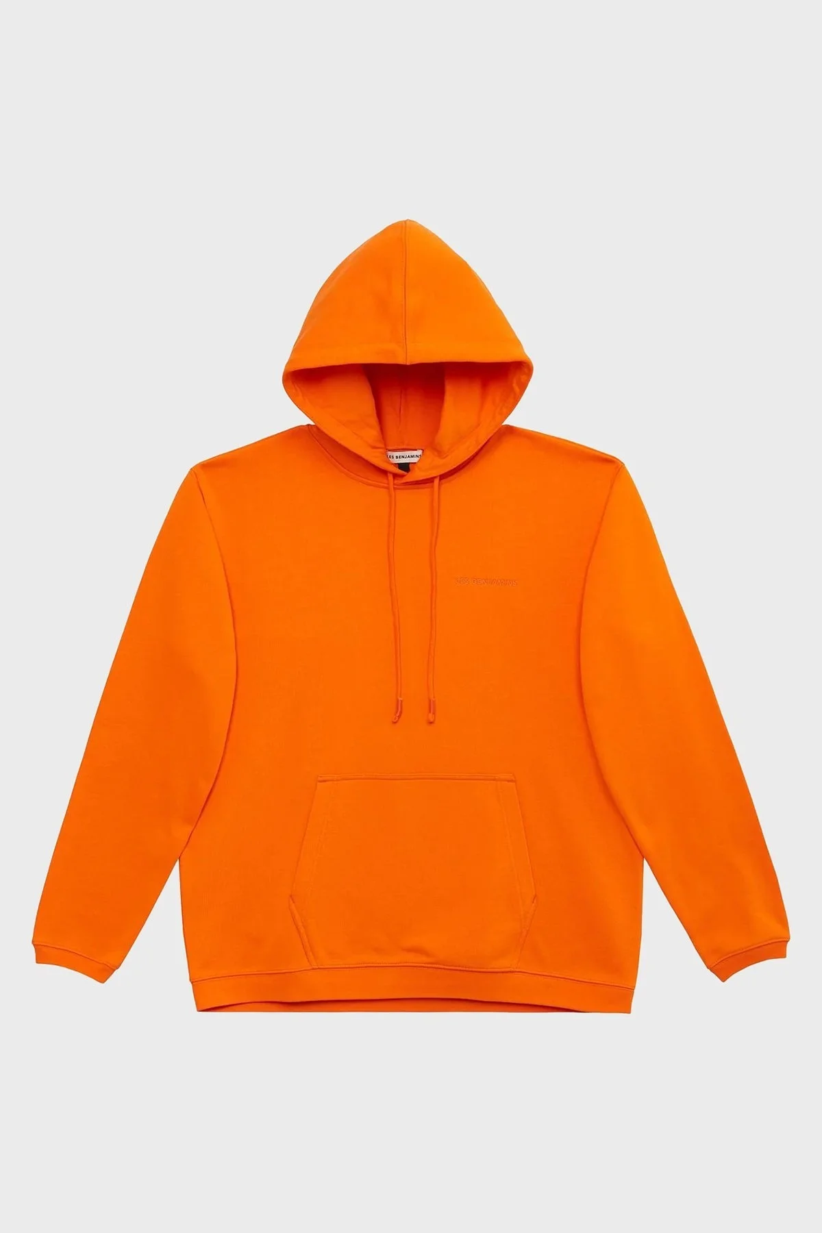 Les Benjamins % 100 Pamuk Regular Fit Kanguru Cepli Kapüşonlu Erkek Sweat LB23SSESSMUHD-302 TURUNCU - 6