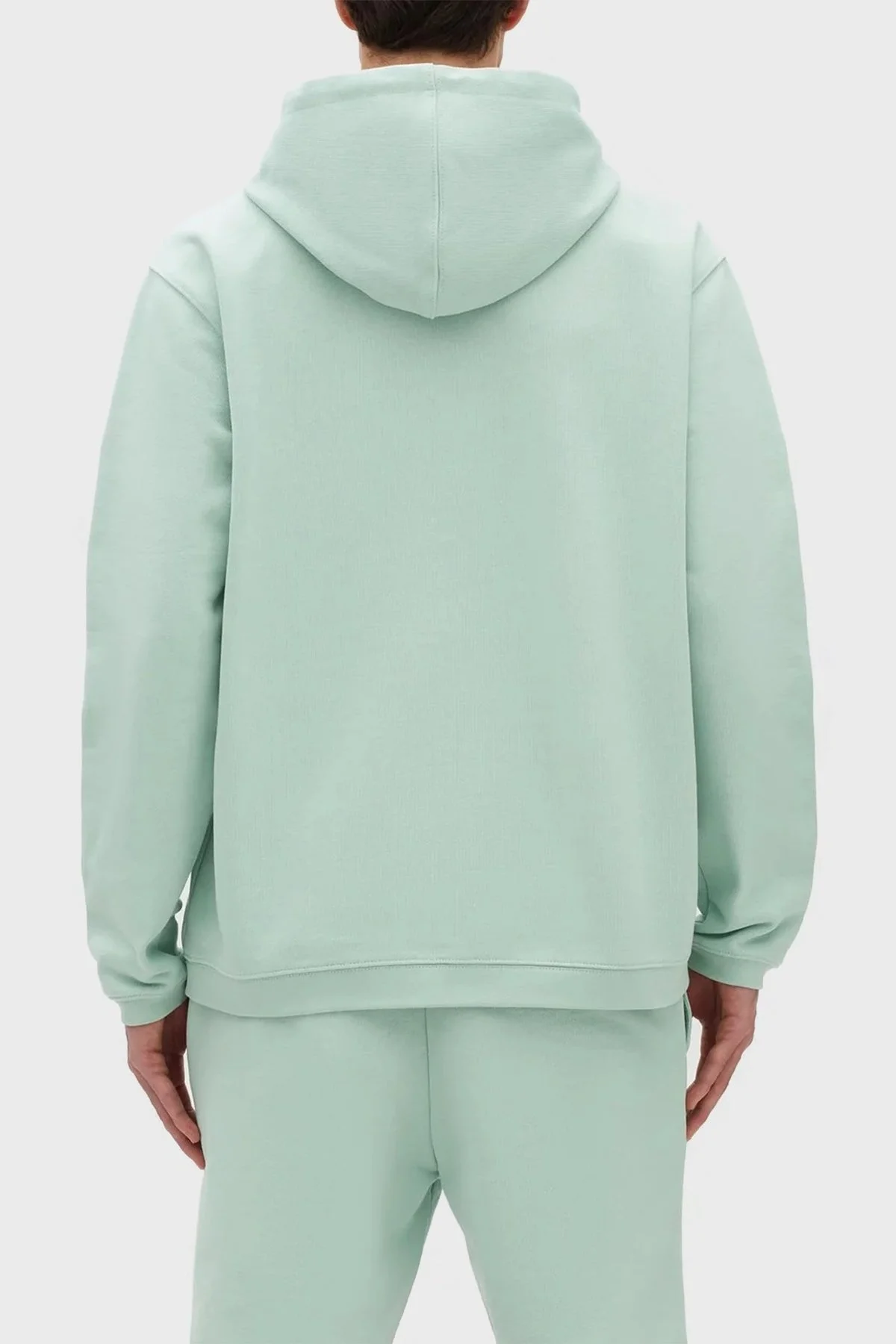 Les Benjamins % 100 Pamuk Regular Fit Kanguru Cepli Kapüşonlu Erkek Sweat LB23SSESSMUHD-304 YEŞİL - 4