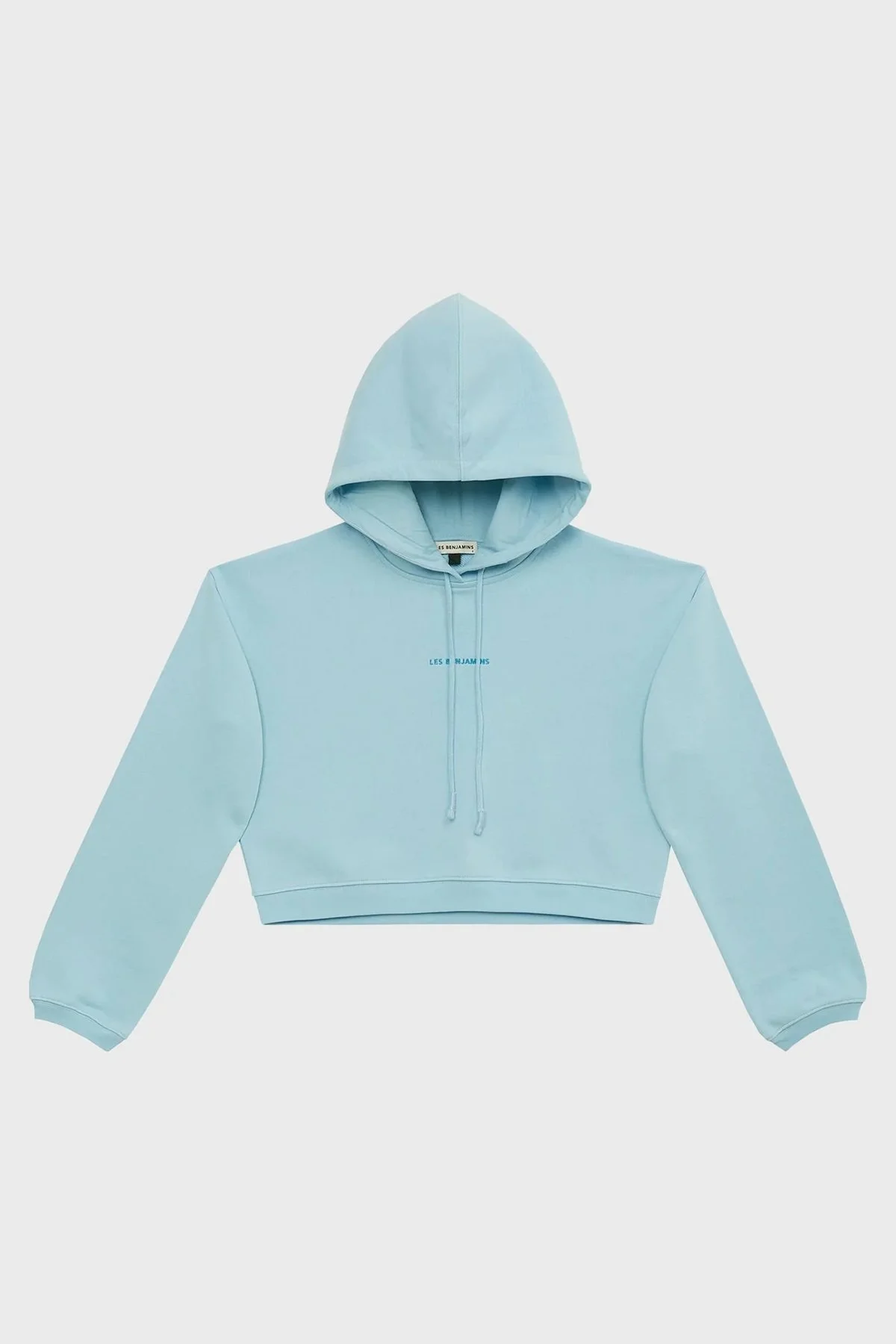 Les Benjamins % 100 Pamuk Regular Fit Kapüşonlu Bayan Sweat LB23SSESSFUHD-303 MAVİ - 6