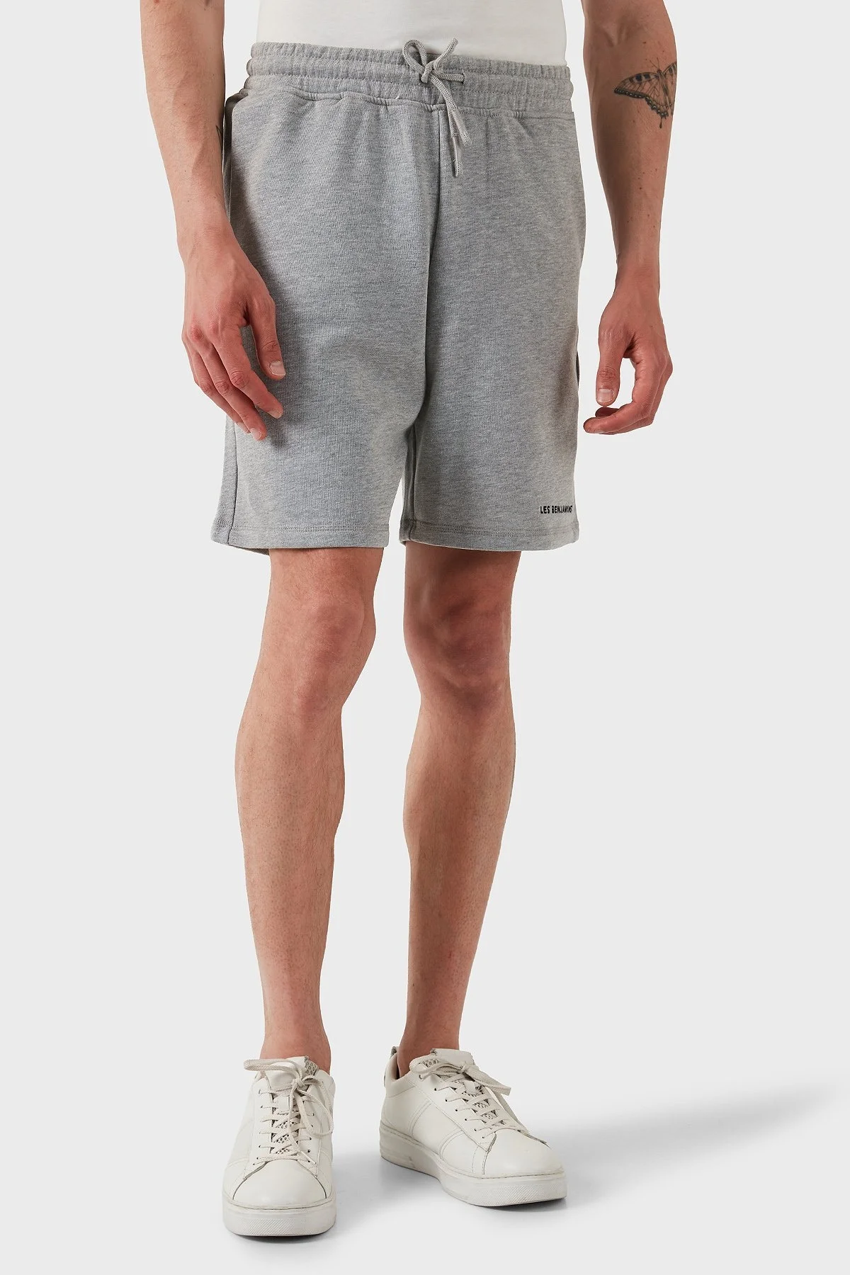 Les Benjamins % 100 Pamuk Regular Fit Logolu Erkek Short LBNOOSESSMUSO-308 GRİ - 7