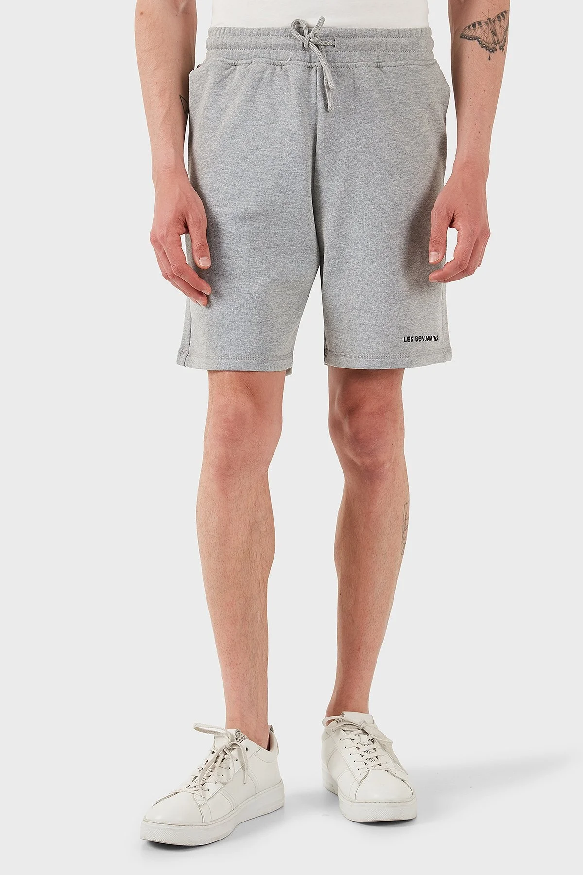 Les Benjamins % 100 Pamuk Regular Fit Logolu Erkek Short LBNOOSESSMUSO-308 GRİ - 9