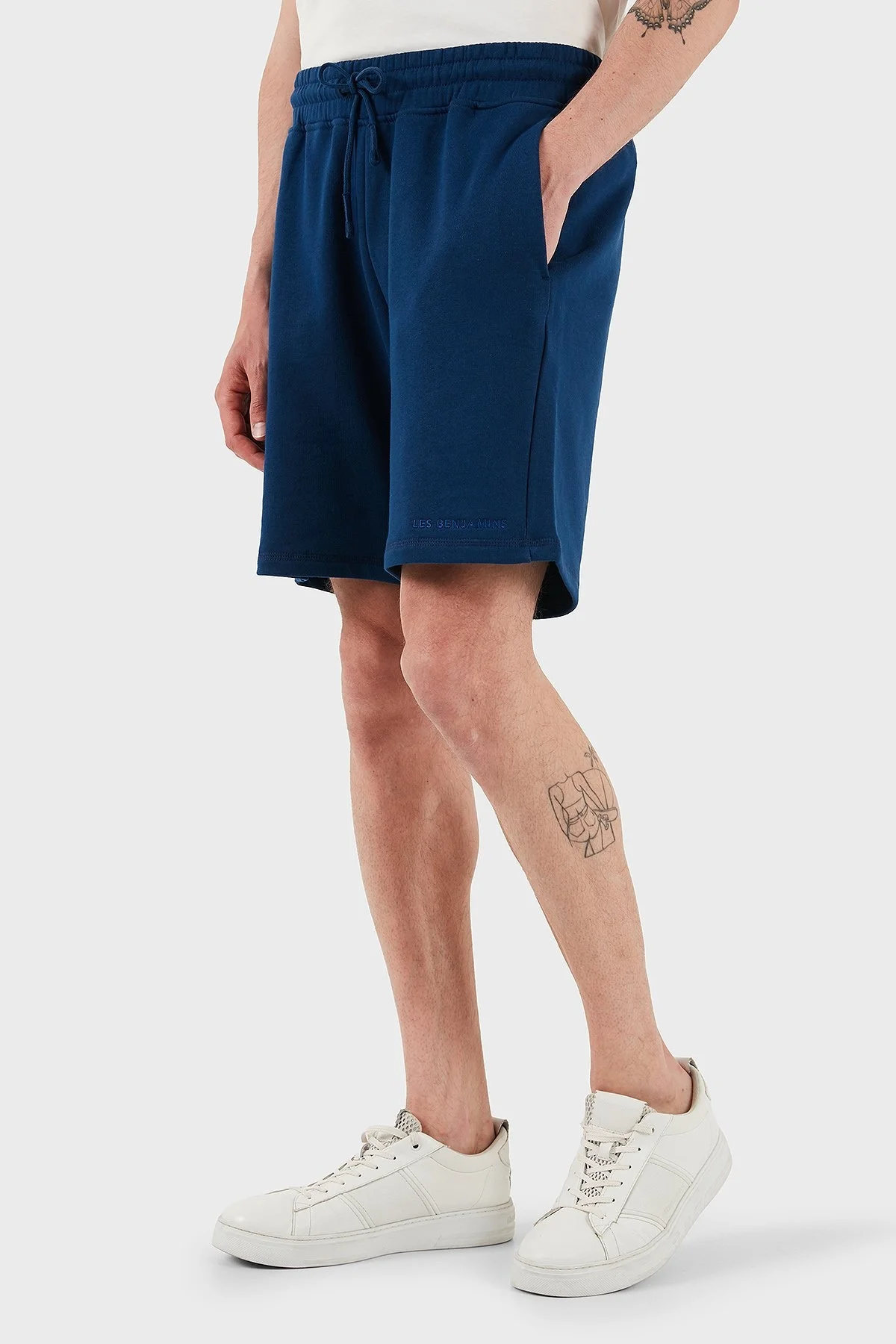 Les Benjamins % 100 Pamuk Regular Fit Logolu Erkek Short LBNOOSESSMUSO-309 LACİVERT - 10