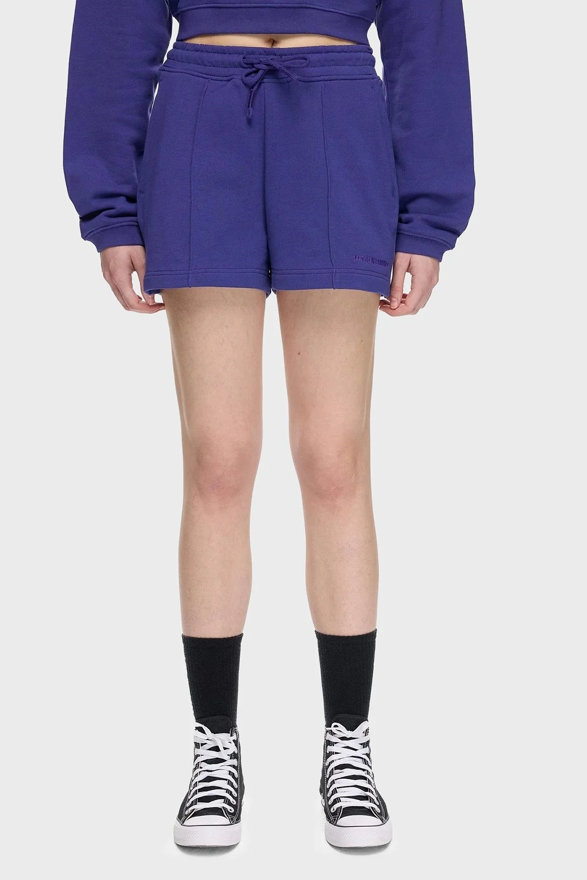 Les Benjamins % 100 Pamuk Regular Fit Yüksek Bel Çimalı Bayan Short LBNOOSESSFUSO-301 MOR - 8