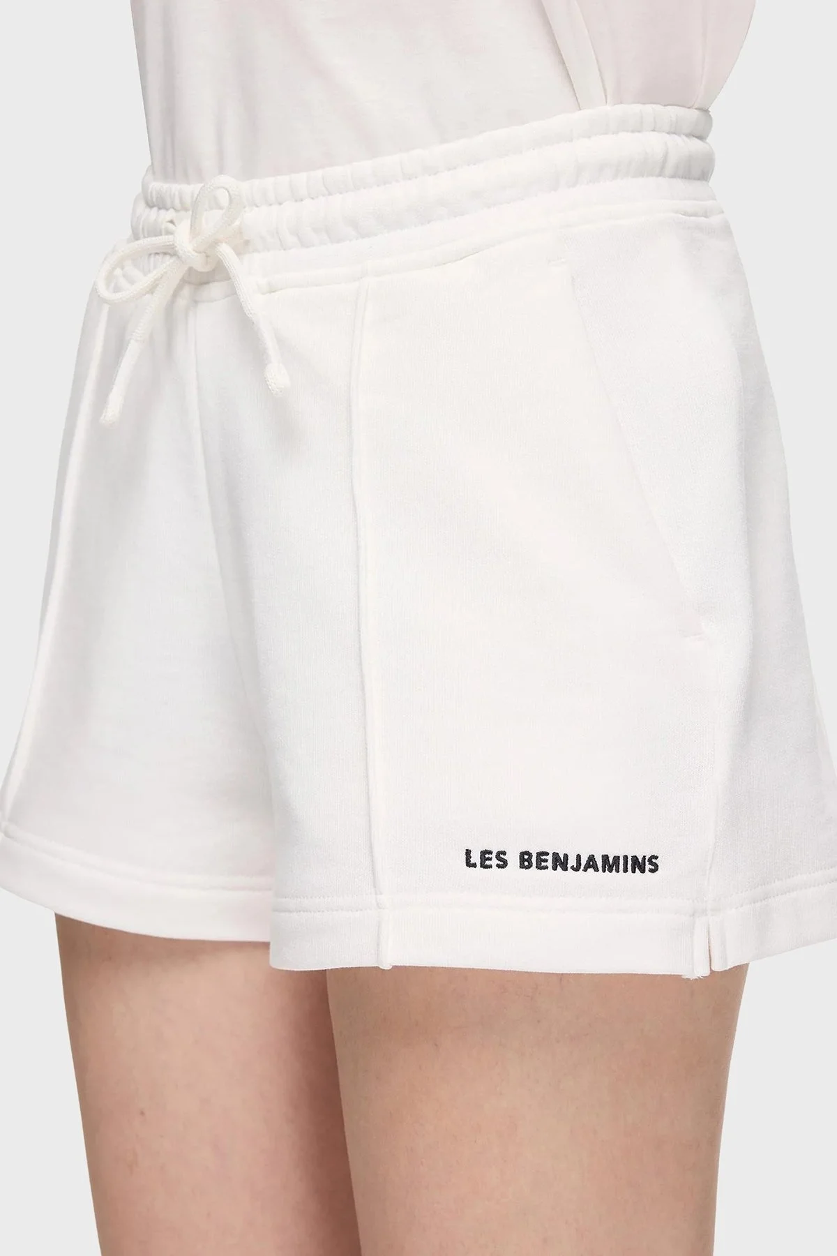Les Benjamins % 100 Pamuk Regular Fit Yüksek Bel Çimalı Bayan Short LBNOOSESSFUSO-306 BEYAZ - 11